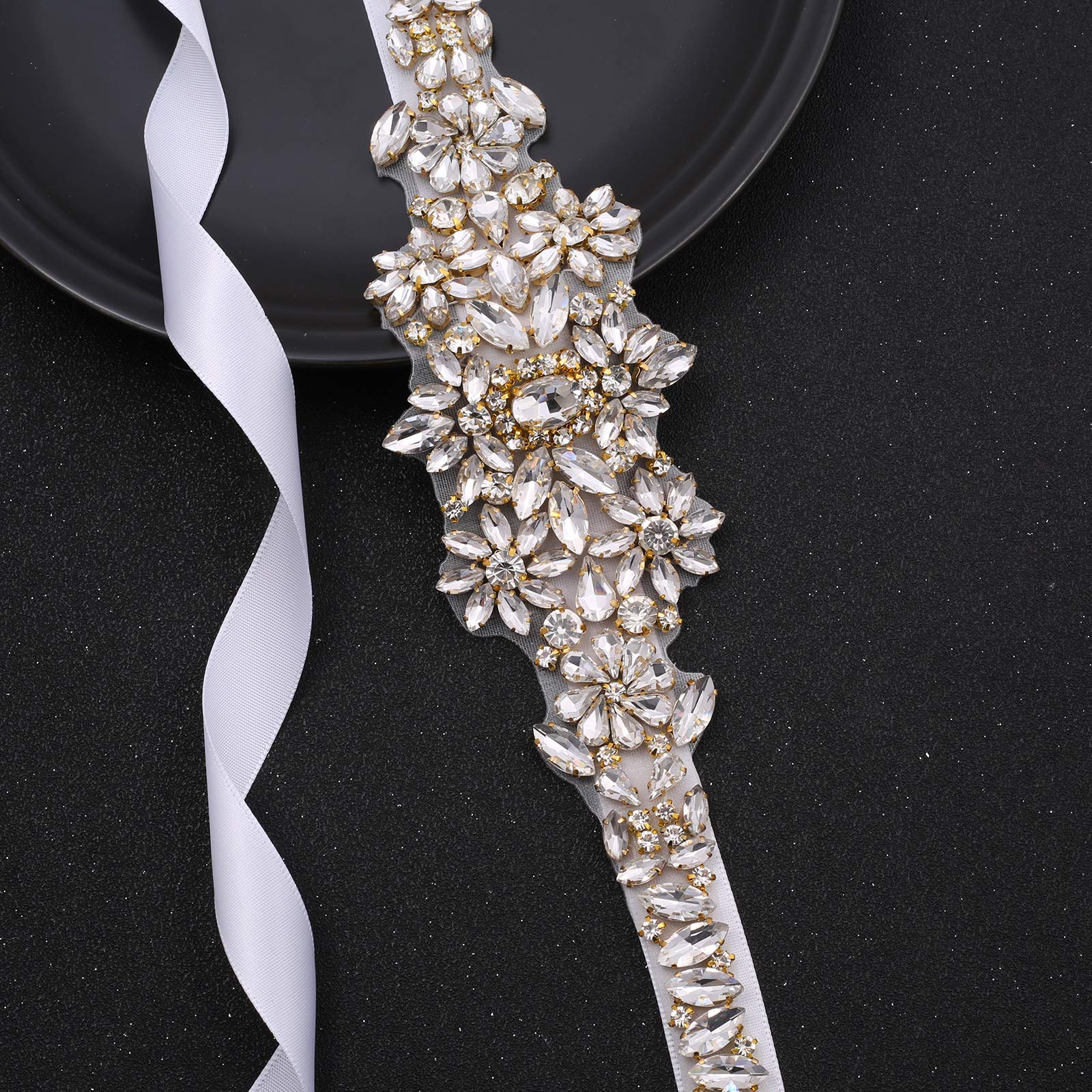Sparkling Rhinestone Wedding Sash Belt for Women - Crystal Bridal Belt for Party, Prom & Evening Dresses | Perfect for Bridal Showers, Weddings & Formal Events