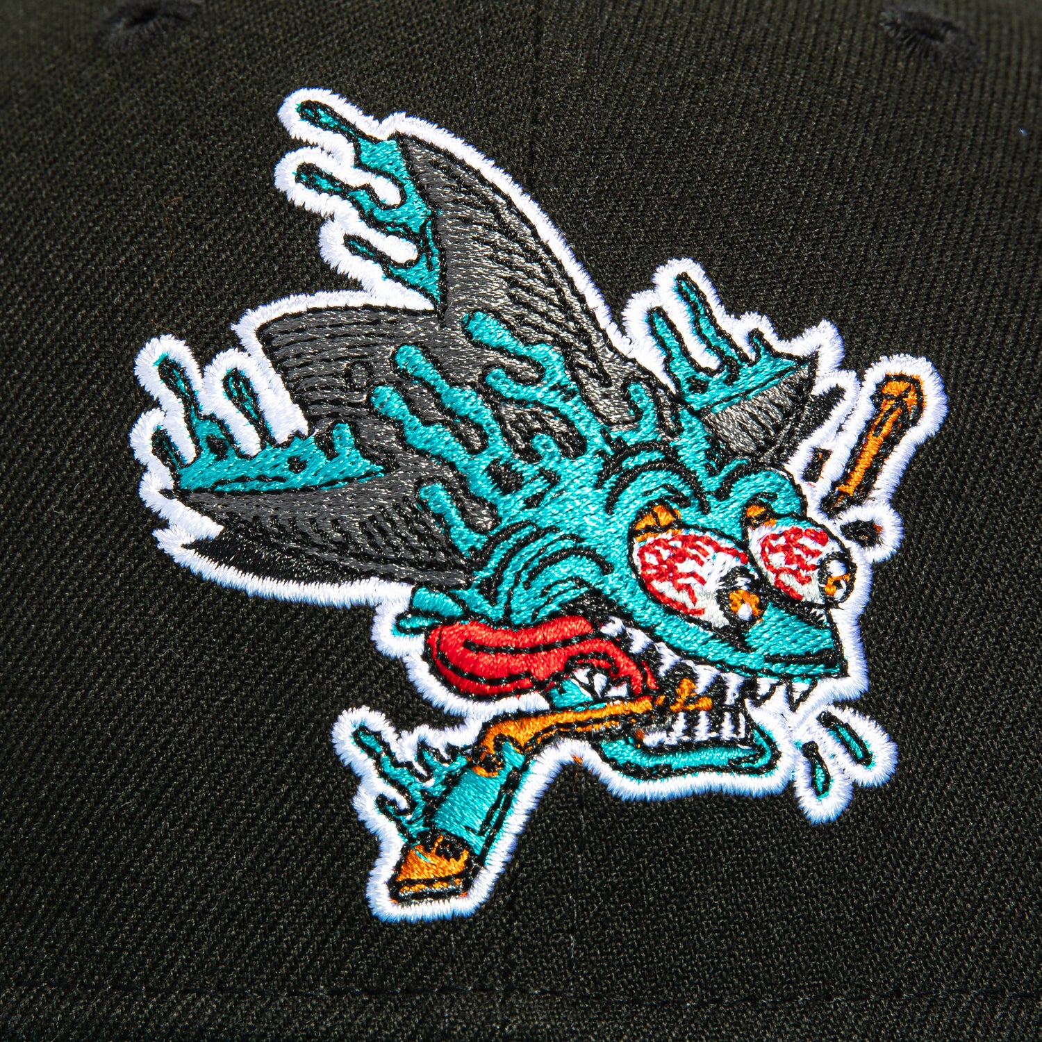 New Era 59Fifty San Jose Sharks Santa Cruz Snapback Hat - Black & Teal Adjustable Baseball Cap for Men & Women - Perfect for Sports Games, Streetwear Fashion & Casual Outfits
