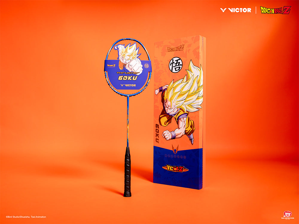 Victor X Dragon Ball Z Badminton Racket Gift Set [Nautical Blue] TK GOKU GB F - Premium Anime Sports Equipment for Dragon Ball Fans, Perfect for Tournaments & Collectors