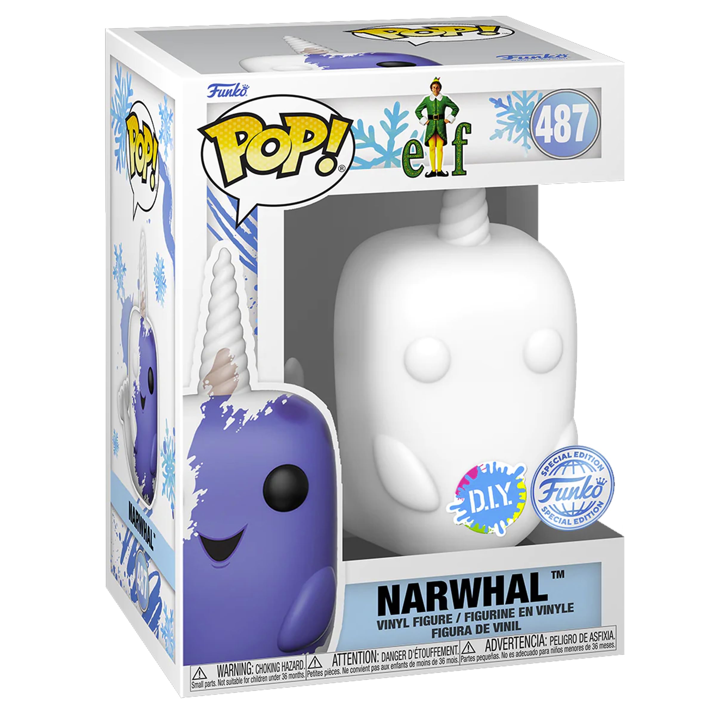 Funko Pop! Vinyl Elf Narwhal DIY Collectible Figure - Limited Edition Exclusive - Perfect for Christmas Gifts & Pop Culture Collectors