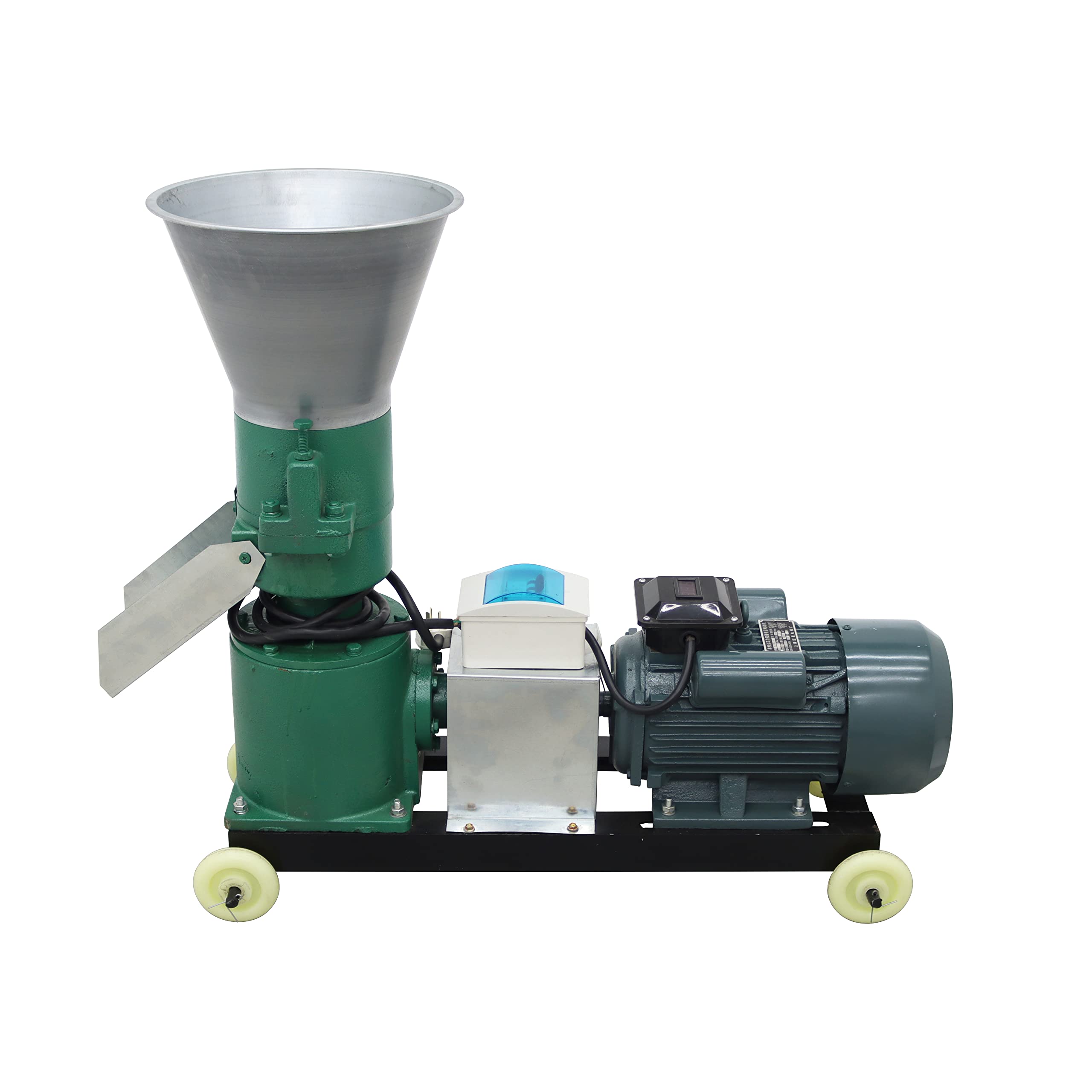 INTSUPERMAI 5mm Animal Feed Pellet Mill Machine - 2 Roller Design for Fish, Chicken, Duck & Rabbit Food - 220V 150KG/H Output - Perfect for Farm, Homestead & Pet Food Production