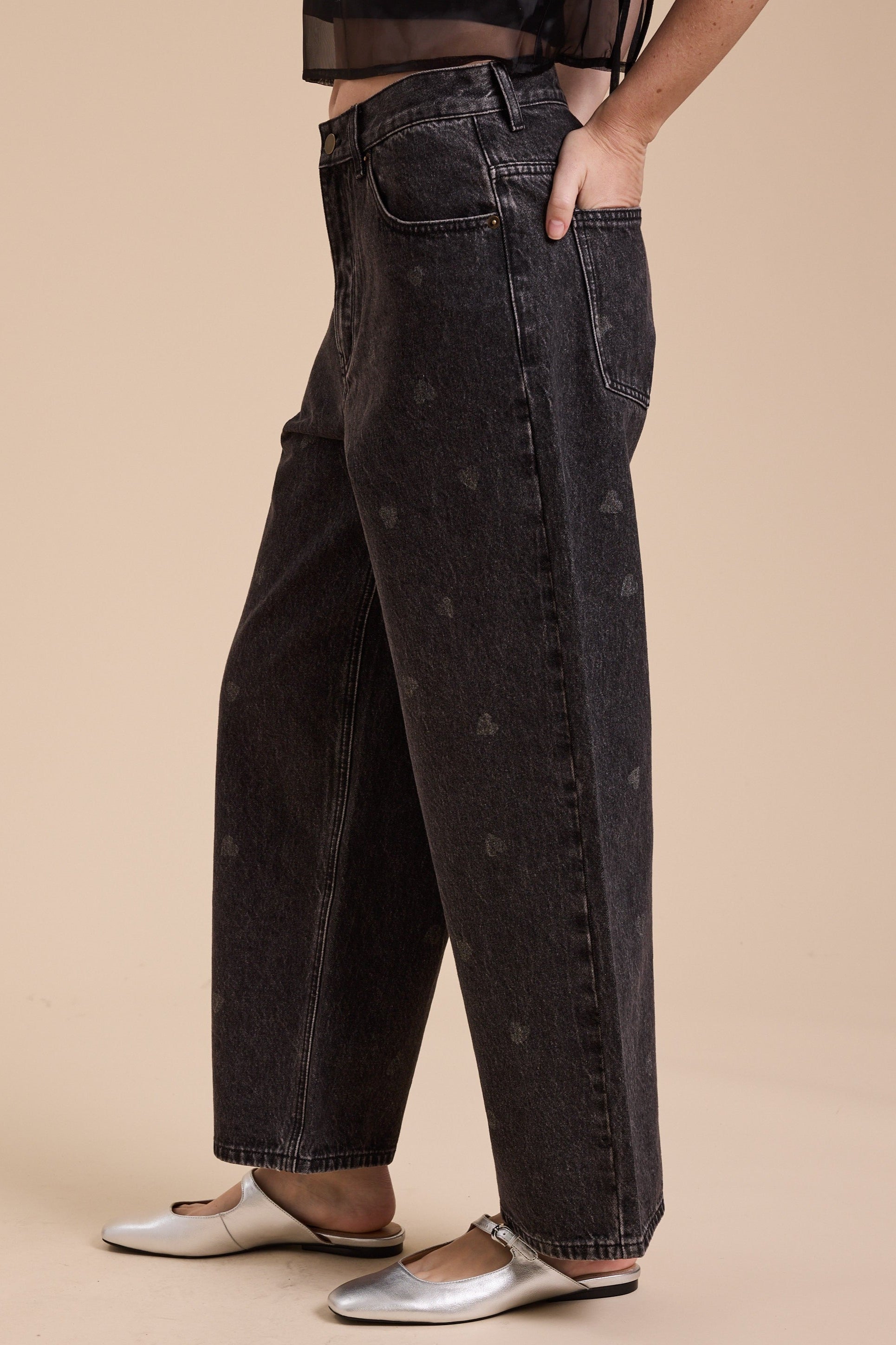 Heart to Heart Denim Jeans for Women - Classic Black High Waist Skinny Jeans | Perfect for Casual Wear, Date Nights & Office Outfits