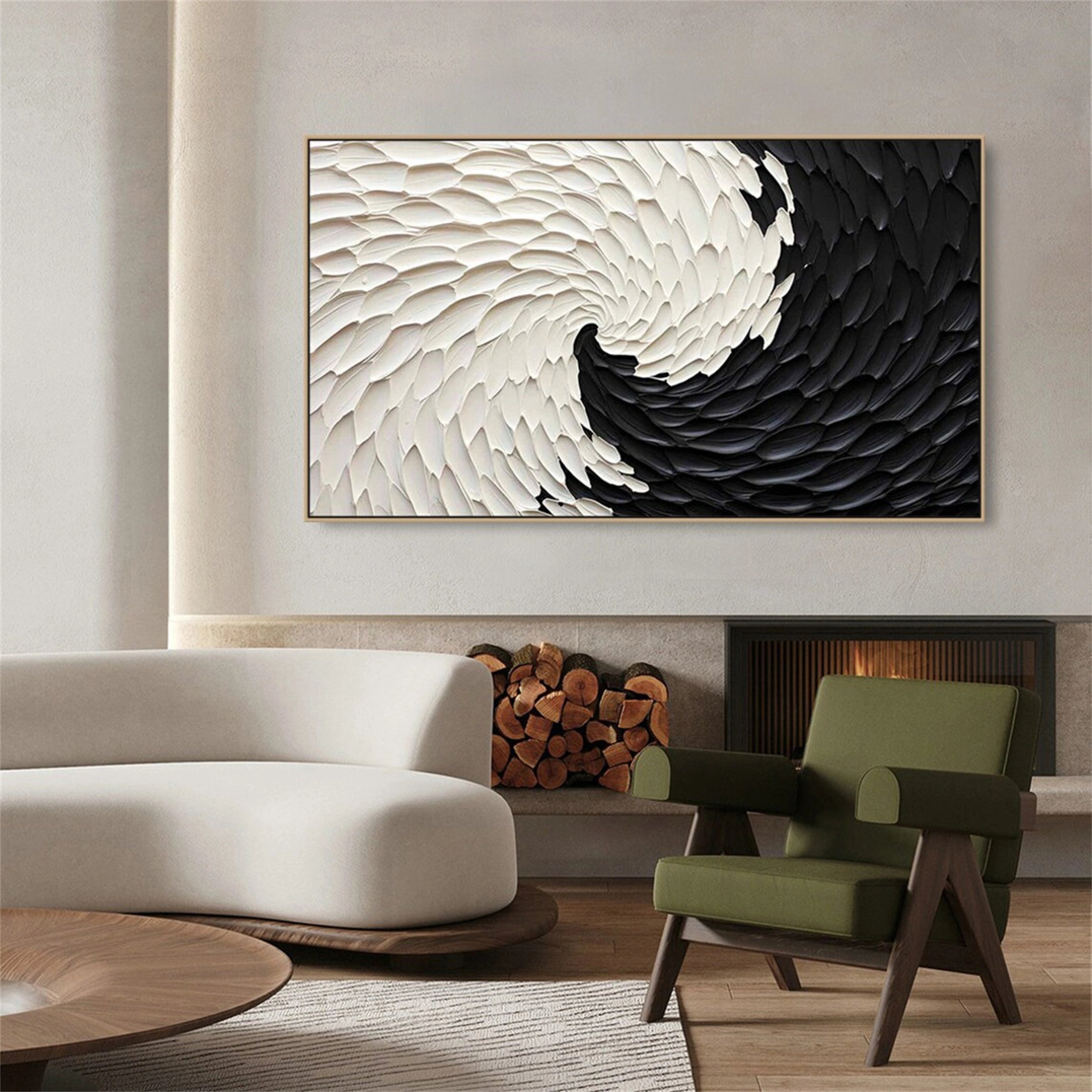 Minimalist Textured Plaster Art Painting - Abstract Wall Decor #MM112 | Perfect for Living Room, Bedroom & Office