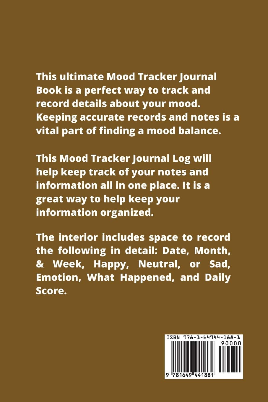 Mental Health Journal & Mood Tracker - Daily Anxiety & Depression Diary with Prompts to Record Emotions, Triggers & Daily Thoughts | Perfect Gift for Self-Care & Therapy | Great for Mindfulness Practice & Personal Growth