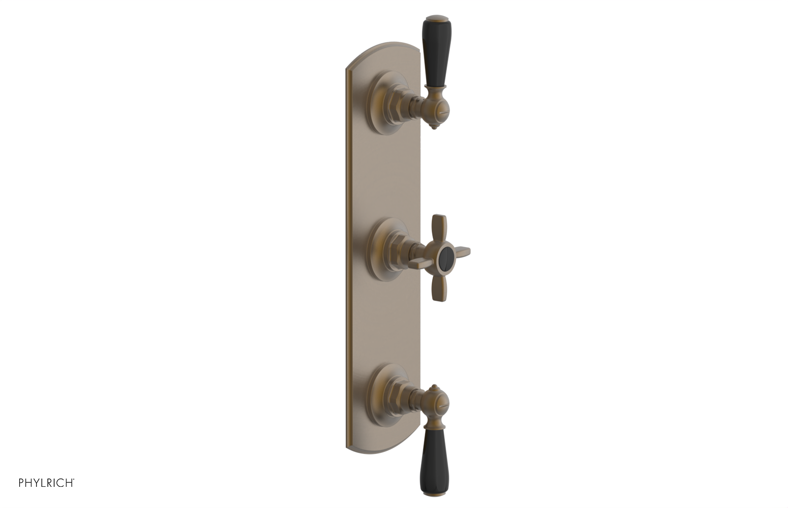 Jamestown Thermostatic Shower Valve with Dual Volume Control - Black Accents (Model 4 740) for Luxurious Bathroom Renovations & Spa-Like Shower Experience
