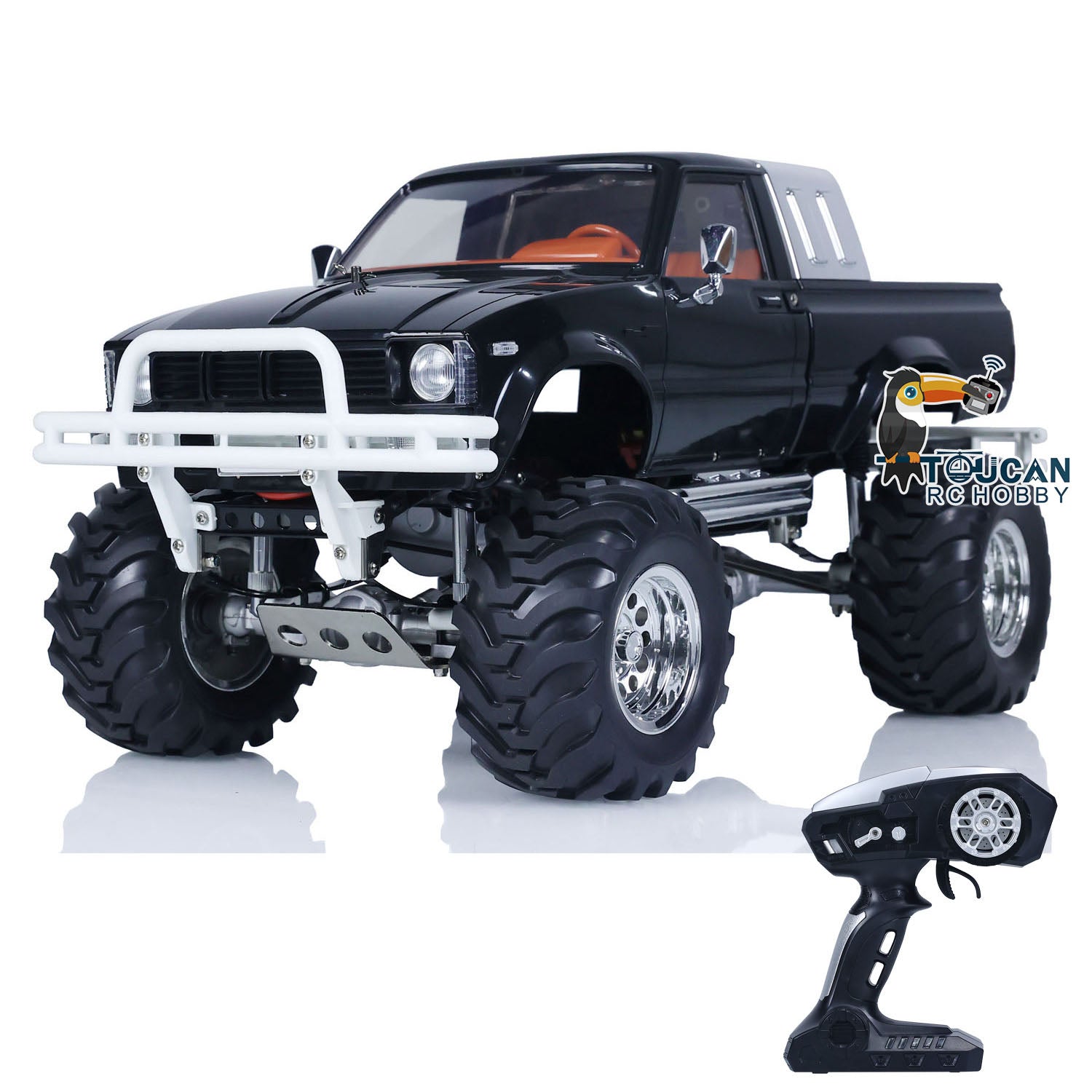 1/10 Scale RC Pickup Truck 4X4 Off-Road Rally Car Crawler - 2.4Ghz RTR Ready-to-Run with ESC, Motor, Servo & Battery - US Stock - Perfect for Racing, Trail Crawling & Backyard Adventures