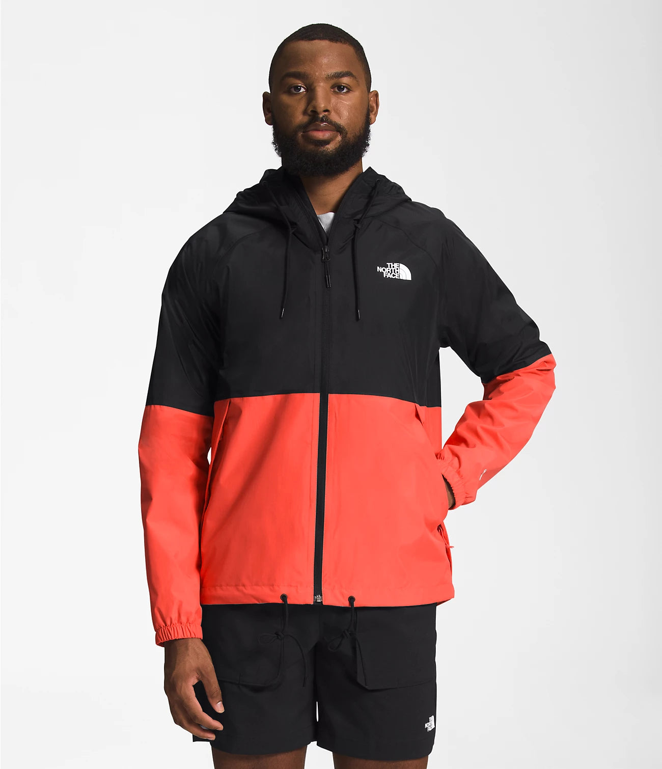 Antora Men's Rain Hoodie - Waterproof Windbreaker Jacket for Outdoor Hiking & Commuting | NF0A7QF3