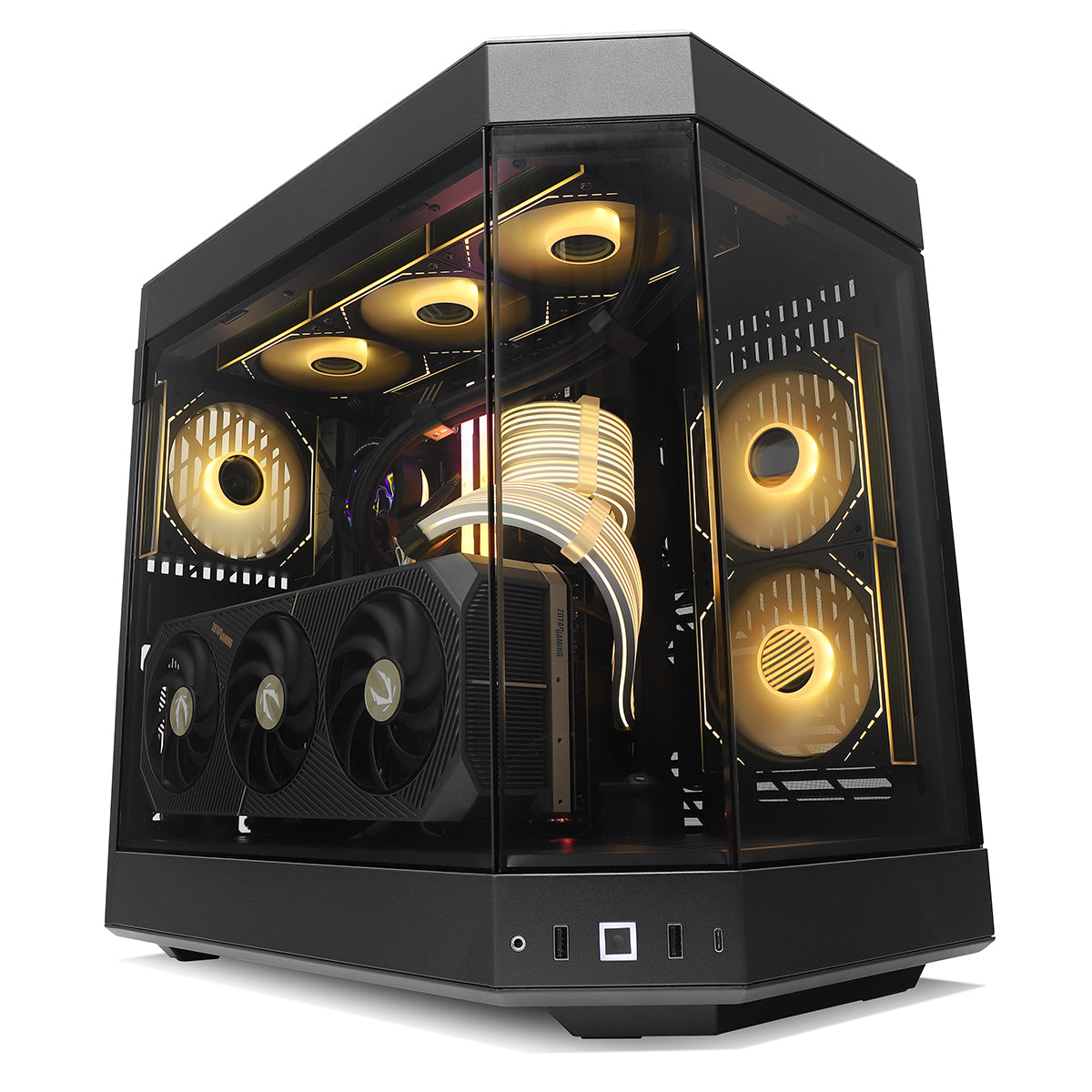 Abyssal AMP RTX 5080 Ryzen 9 9900X3D High-Performance Gaming PC (Black) - Ultimate Gaming & Streaming Setup for 4K/8K Gaming, VR & Content Creation