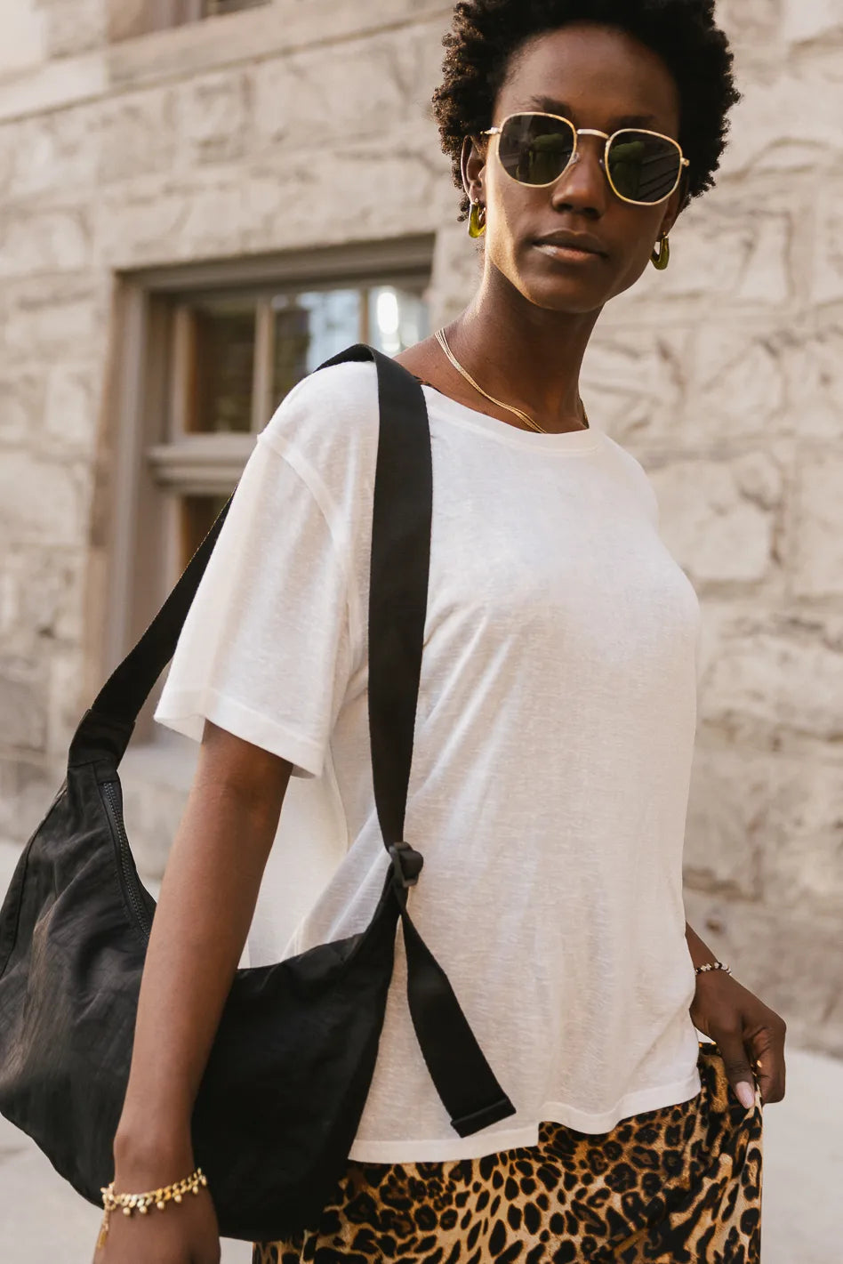 Niall Crescent Bag - Stylish Black Crossbody Purse for Women | Perfect for Everyday Use, Travel & Date Nights