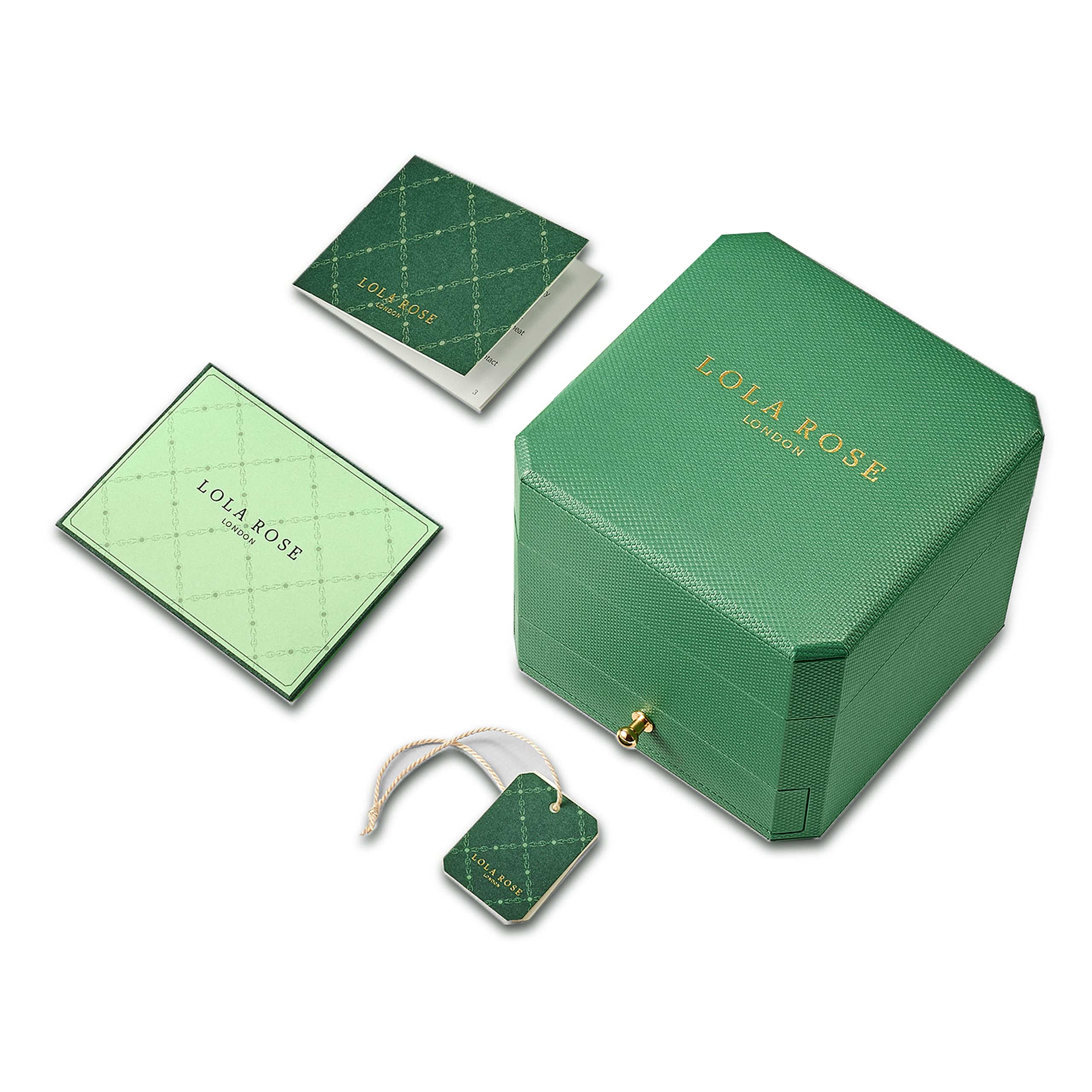 Lola Rose Elegant Women's Watches - Stainless Steel Band & Green Dial Ladies Watch - Perfect Gift for Her - Ideal for Office, Parties & Everyday Wear