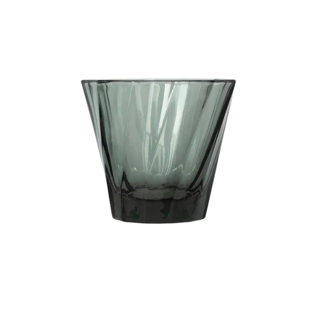 Loveramics Black Twisted Glass Coffee Cup - 12oz Handmade Ceramic Mug for Espresso, Latte & Cappuccino - Perfect for Home, Cafe & Office Use