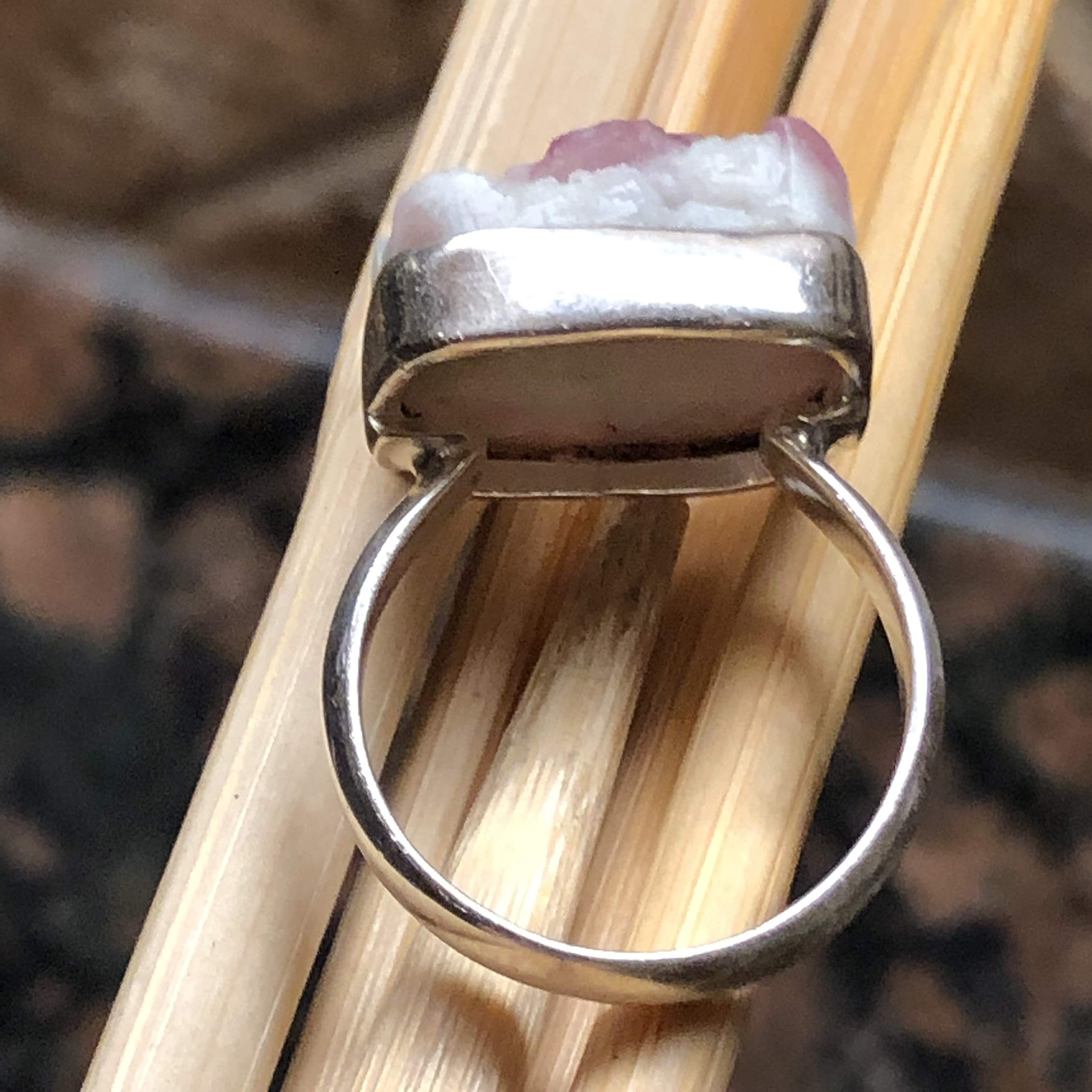 Genuine Pink Tourmaline 925 Sterling Silver Ring for Women - Size 8 - Elegant Birthstone Jewelry Gift for Anniversary, Valentine's Day & Special Occasions