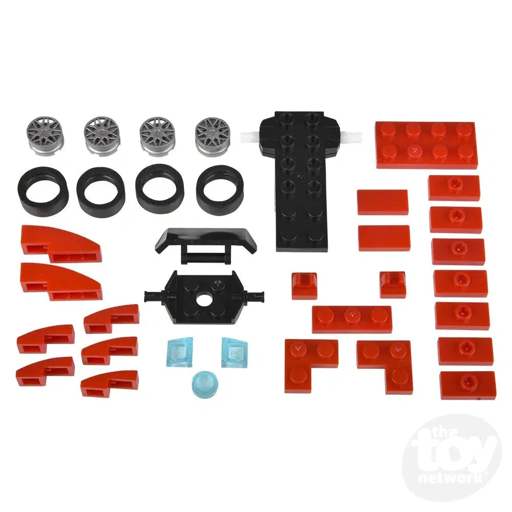 2.75 Inch Pull Back Race Car Toy - Mystery Egg Building Block Set for Kids - Fun DIY Race Track Play for Boys & Girls - Perfect for Birthday Gifts & Party Favors