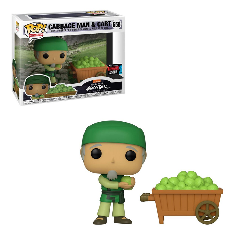 Funko Pop! AVATAR The Last Airbender: Cabbage Man & Cart Collectible Vinyl Figure #656 - Perfect for Anime Fans, Avatar Merchandise Collectors and Home Office Decor
