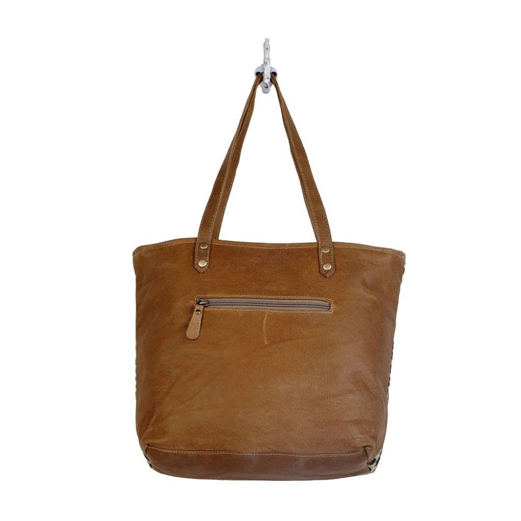 Myra Bag - Premium Magnetic Leather & Cowhide Handbag (Upcycled Material) - Stylish Women's Purse for Work, Travel & Everyday Use - Model S-2835