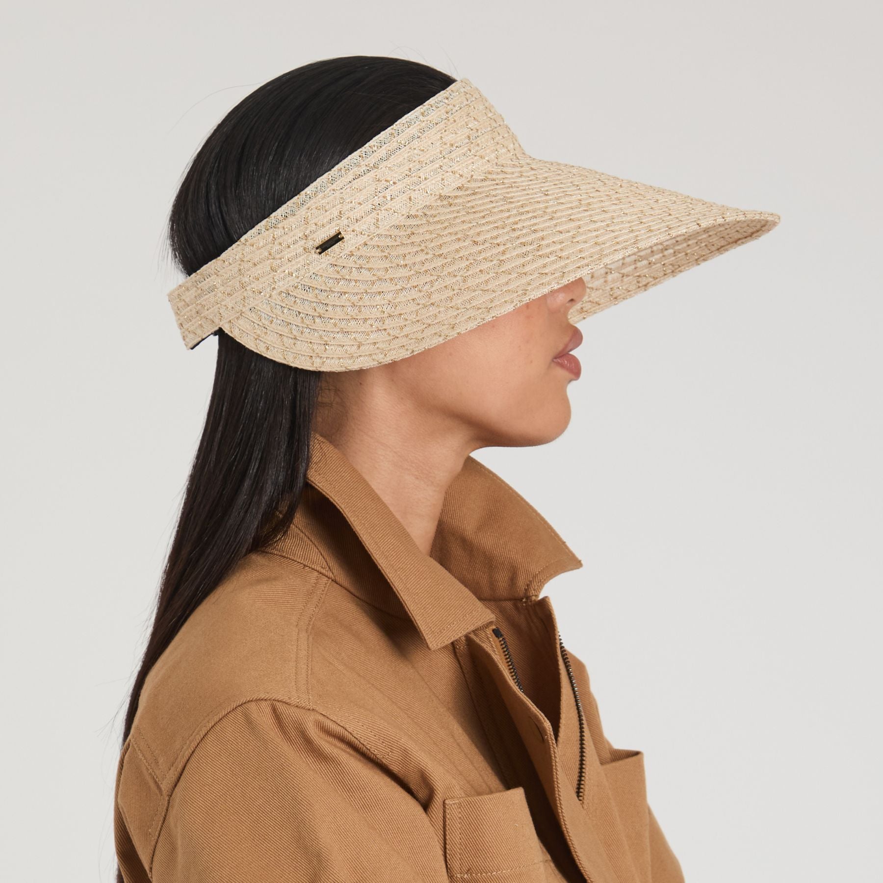 Trixie Ventilated Hemp Packable Sun Visor Hat - Breathable & Foldable for Outdoor Activities, Beach, Hiking, and Travel