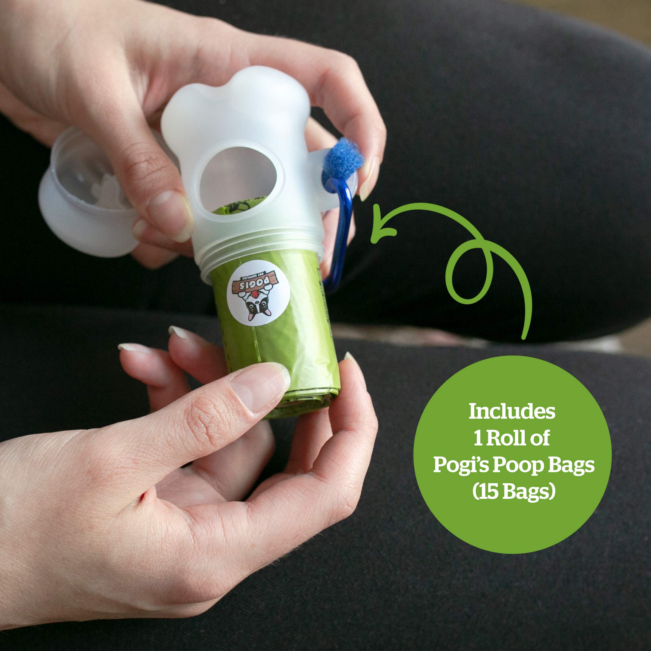 Pogi's Ultimate Dog Walk n' Wipe Combo - 750 Unscented Biodegradable Poop Bags with 2 Dispensers & 400 Green Tea Scented Grooming Wipes | Essential Pet Waste Cleanup Kit for Walking, Travel & Outdoor Adventures