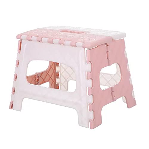 Multi-Purpose Foldable Step Stool for Kitchen & Home - Light Pink | Non-Slip Compact Step Ladder for Reaching High Shelves, Cabinets & Storage | Perfect for Elderly, Kids & Short Adults