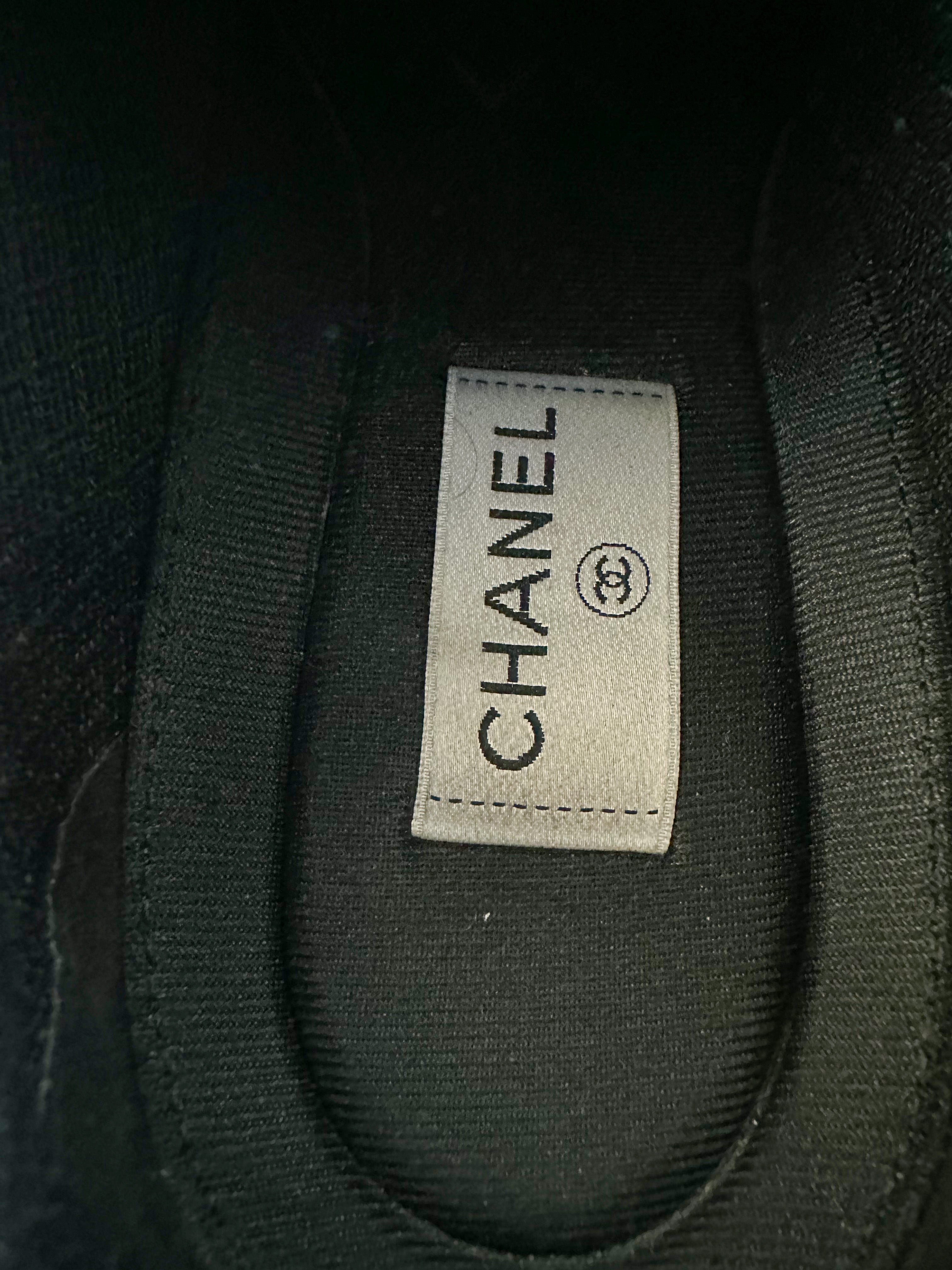 Chanel Black & Blue Velvet Sneakers - Luxury Women's Fashion Shoes for Casual Wear & Street Style