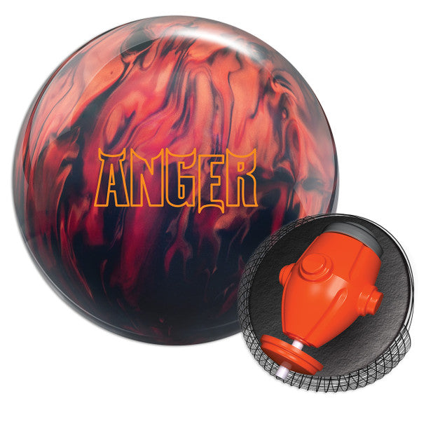 Hammer Anger Bowling Ball - High Performance Reactive Resin for Strikes & Spares | Perfect for League Play & Tournaments