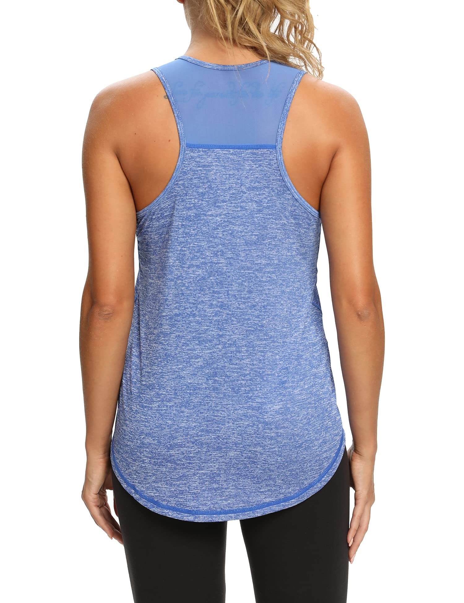 AEUUI Women's Racerback Workout Tank Top - Breathable Sleeveless Yoga Shirt for Running, Gym & Athletic Training - Perfect for Yoga, HIIT, Pilates & Fitness Classes