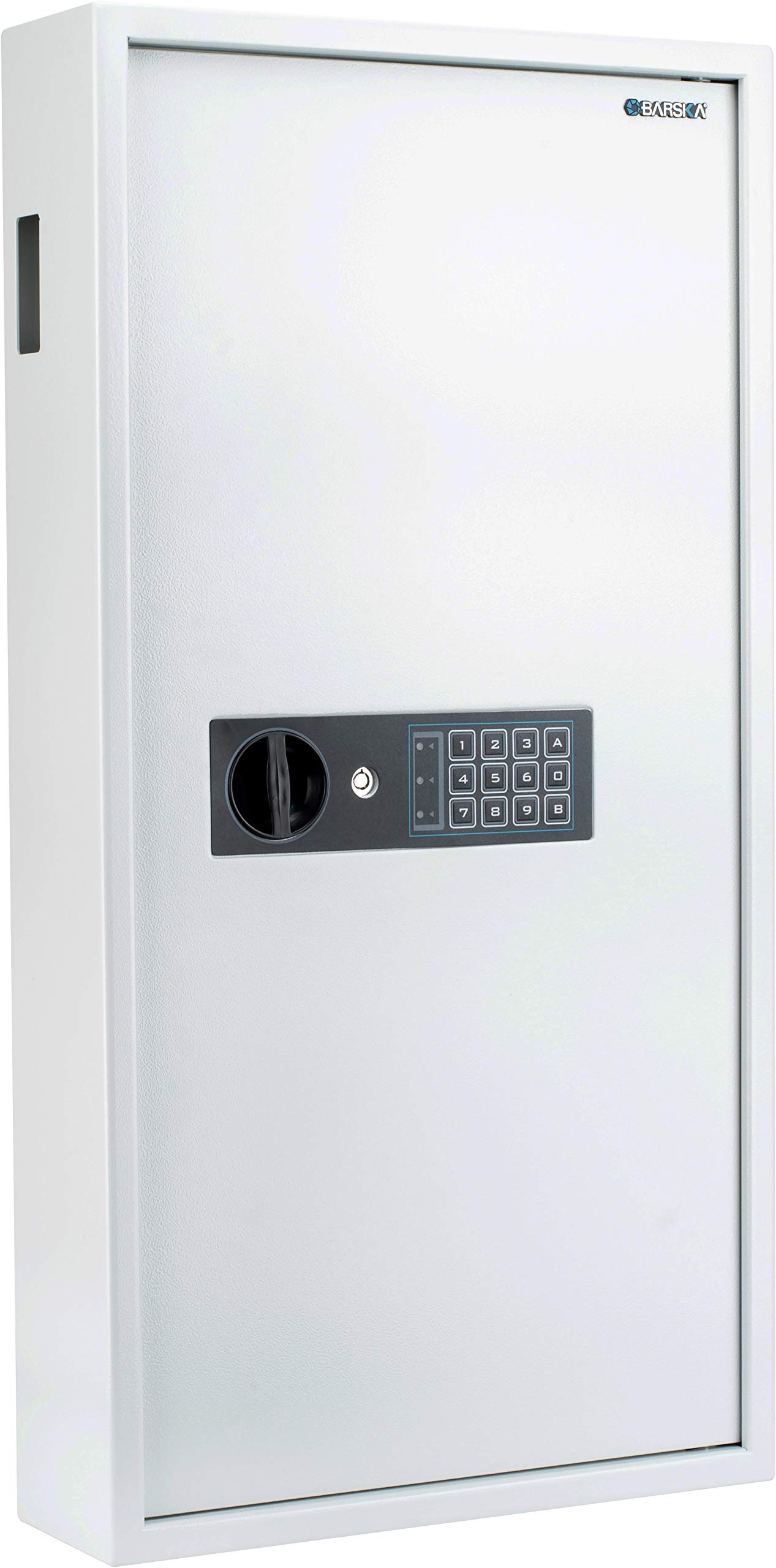 Secure Steel 180-Key Storage Cabinet with Electronic Keypad Lock - Heavy Duty Key Organizer for Home, Office & Commercial Use | White