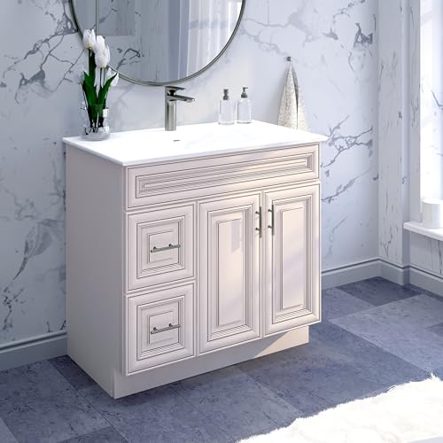 Antique White Vanity Base