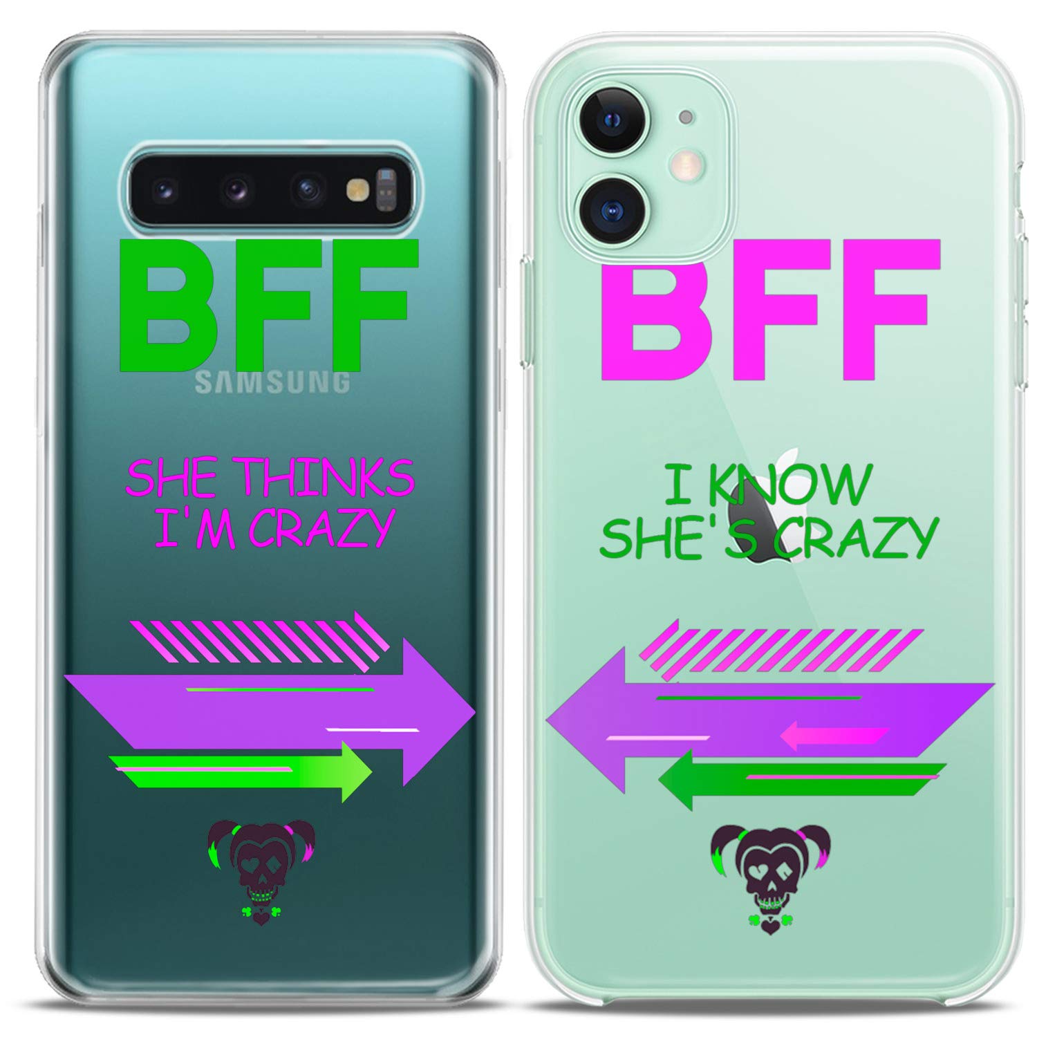 Matching Couple Phone Cases for iPhone 16/15/14/13/12/11 Pro Max/Mini/XS/X/8 Plus/7/XR/SE - Cute Silicone Love Pair Cover for Anniversary, BFF, Couples & Teens - Perfect Gift for Valentine's Day, Christmas and Special Occasions