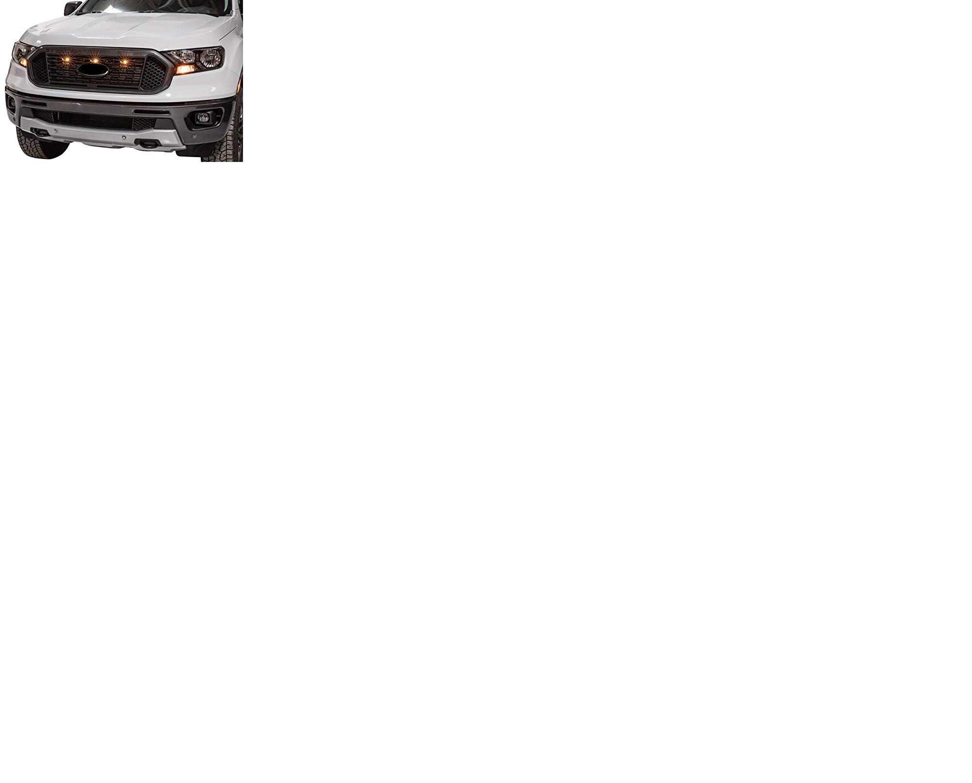 Custom Auto Works 2019-2022 Ford Ranger LED Grille Lights - Durable Off-Road Lighting for Trucks & SUVs - Perfect for Night Driving, Camping & Outdoor Adventures