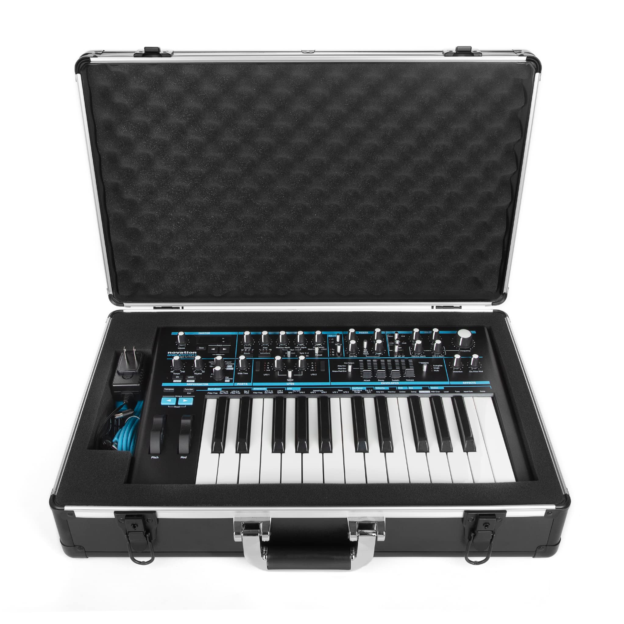 Novation Bass Station II & AFX Station Hard Case - Ultra-Lightweight UNISON Protective Cover for Analog Synths | Perfect for Studio, Live Performances & Travel