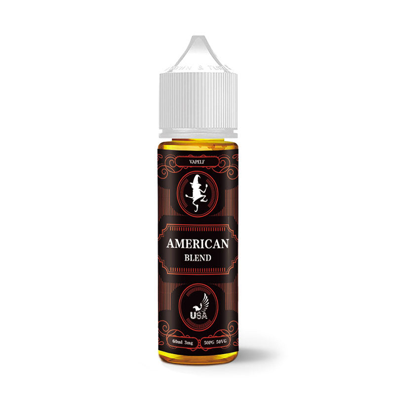 Premium American Blend E-Liquid by Vapelf | 60ml Bottle | Smooth & Rich Flavor for Vaping Enthusiasts | Perfect for All-Day Vaping & Cloud Chasing