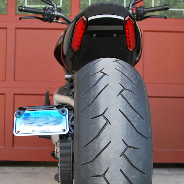 Ducati Diavel 1260 Side Mount License Plate Bracket (2 Position Adjustable) for 2019-Present Models - Perfect for Street Legal Compliance & Custom Motorcycle Builds