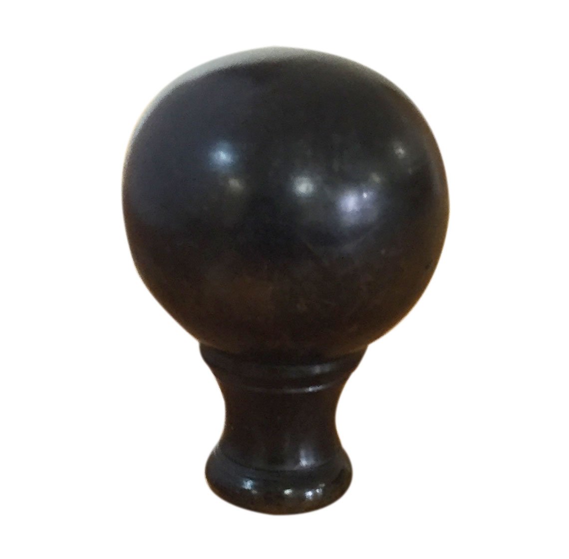 Royal Designs Medium Ball Lamp Finial for Lamp Shade in Antique Brass - Elegant Lighting Accent for Bedroom, Living Room & Home Decor