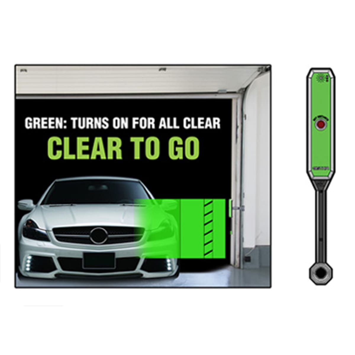 Adjustable Garage Side Parking Sensor - Wireless Car Backup Alarm System for Safe Parking | Perfect for Tight Spaces & Driveway Safety