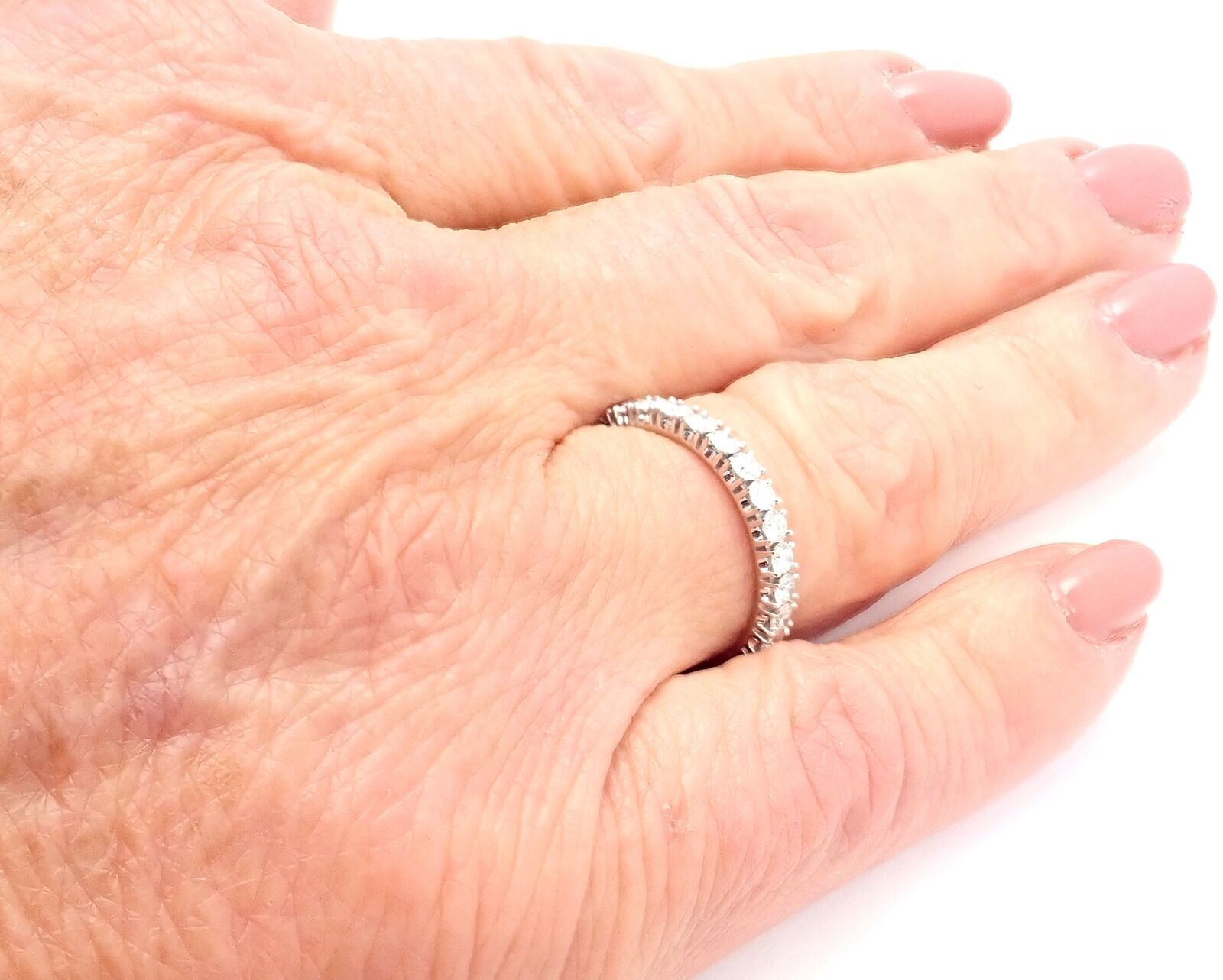 Cartier Étincelle De Cartier Platinum Diamond Eternity Band Ring - Size 51 (US 5.75) - Perfect for Weddings, Anniversaries & Special Occasions