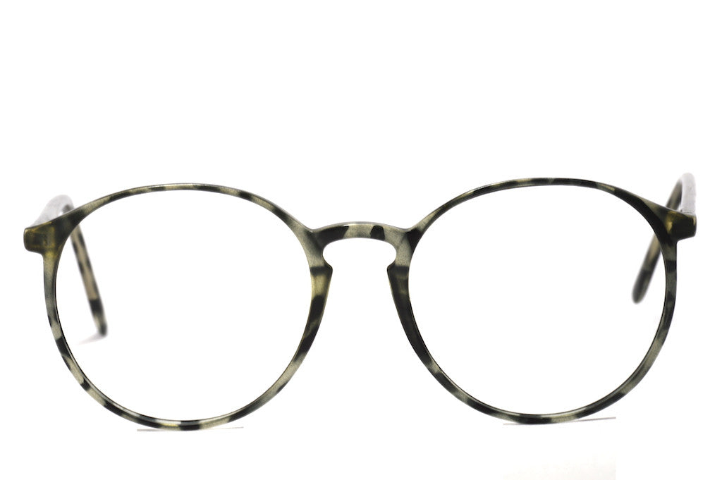 Vintage 1980s Gray Mottled Round Sunglasses - Retro Fashion Accessory for Men & Women - Perfect for Outdoor Activities, Beach, and 80s Themed Parties
