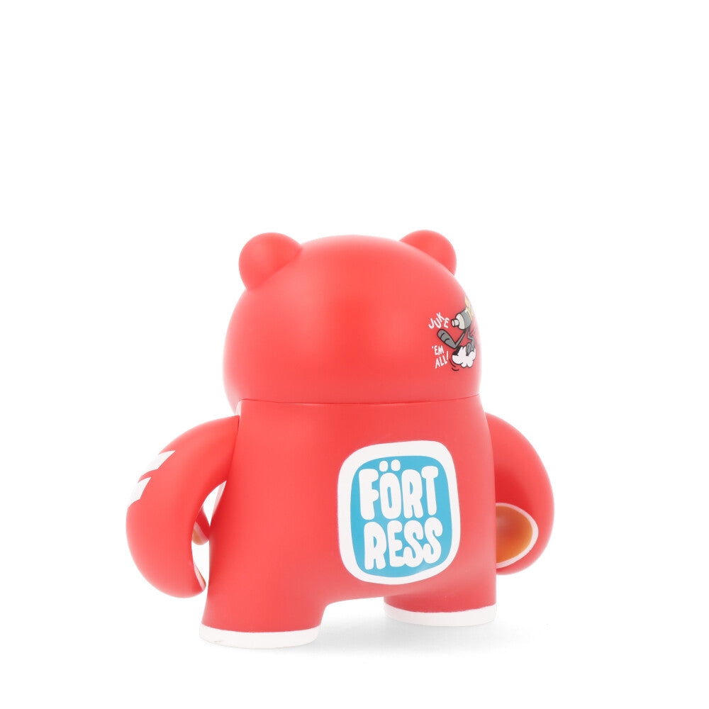 6 Pack Teddy Troops 2.0 Series Plush Stuffed Animals - Soft Basic Red Teddy Bears for Kids, Nursery Decor, Birthday Gifts & Cute Collectibles