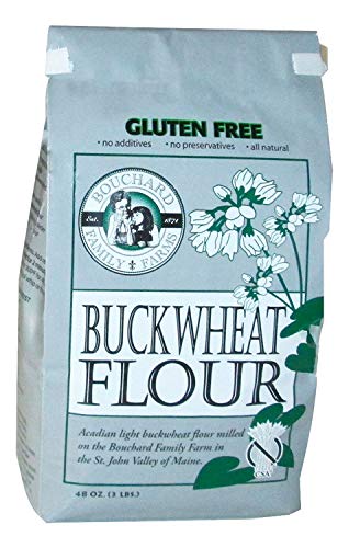 Bouchard Family Farms Gluten-Free & Kosher Acadian Light Buckwheat Flour - 3lb Bag (Pack of 4) | Perfect for Pancakes, Baking & Healthy Cooking