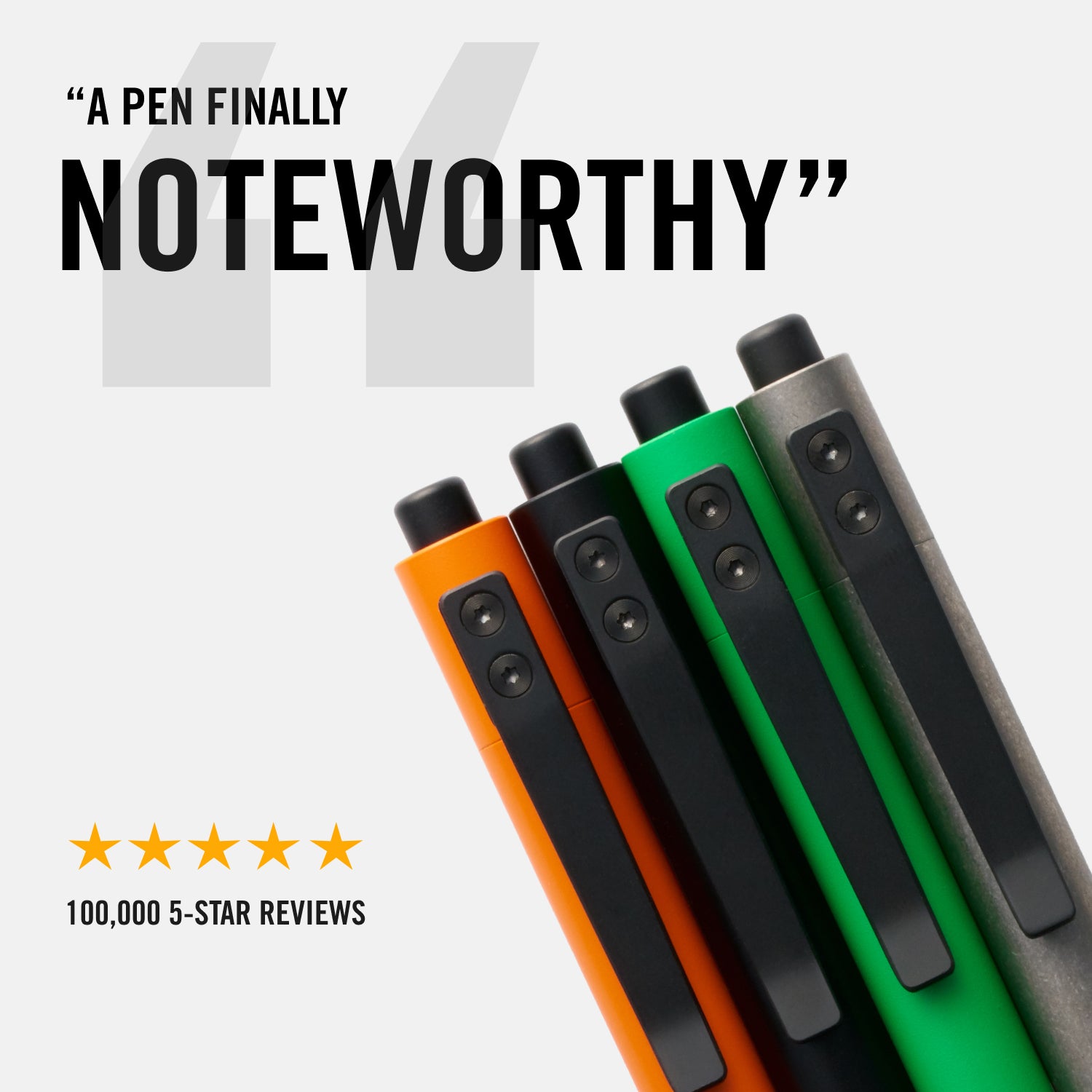 Premium Ridge Click Pen - Smooth Writing Coral Ballpoint Pen for Office, School & Everyday Use