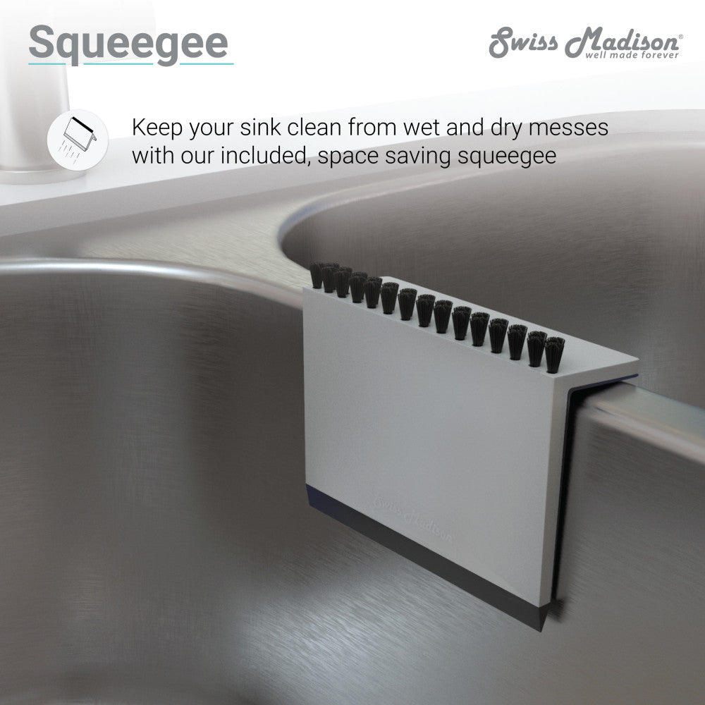 Ouvert 33 x 22 Inch Stainless Steel Dual Basin Top Mount Kitchen Sink - Perfect for Modern Kitchens, Dishwashing & Food Prep