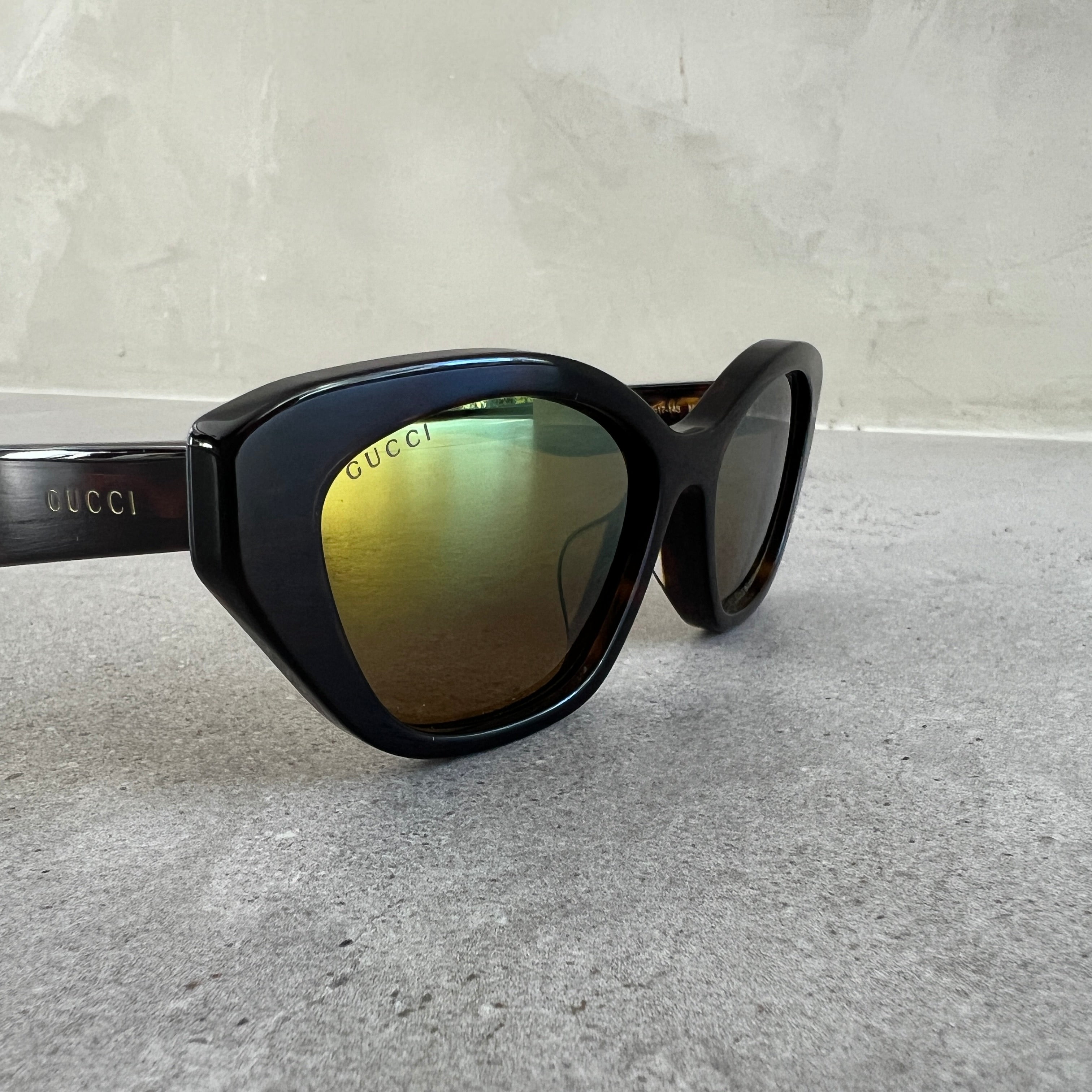 GG1638SA Acetate Reflective Sunglasses - Havana Frame Style, UV400 Protection, Polarized Lens for Men & Women | Perfect for Driving, Beach, Outdoor Sports & Fashion Accessories