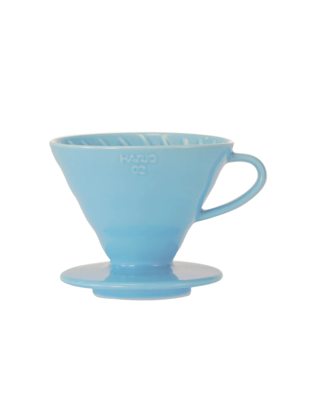 Hario V60 02 Ceramic Coffee Dripper - Light Blue Pour Over Brewer for Specialty Coffee at Home or Office