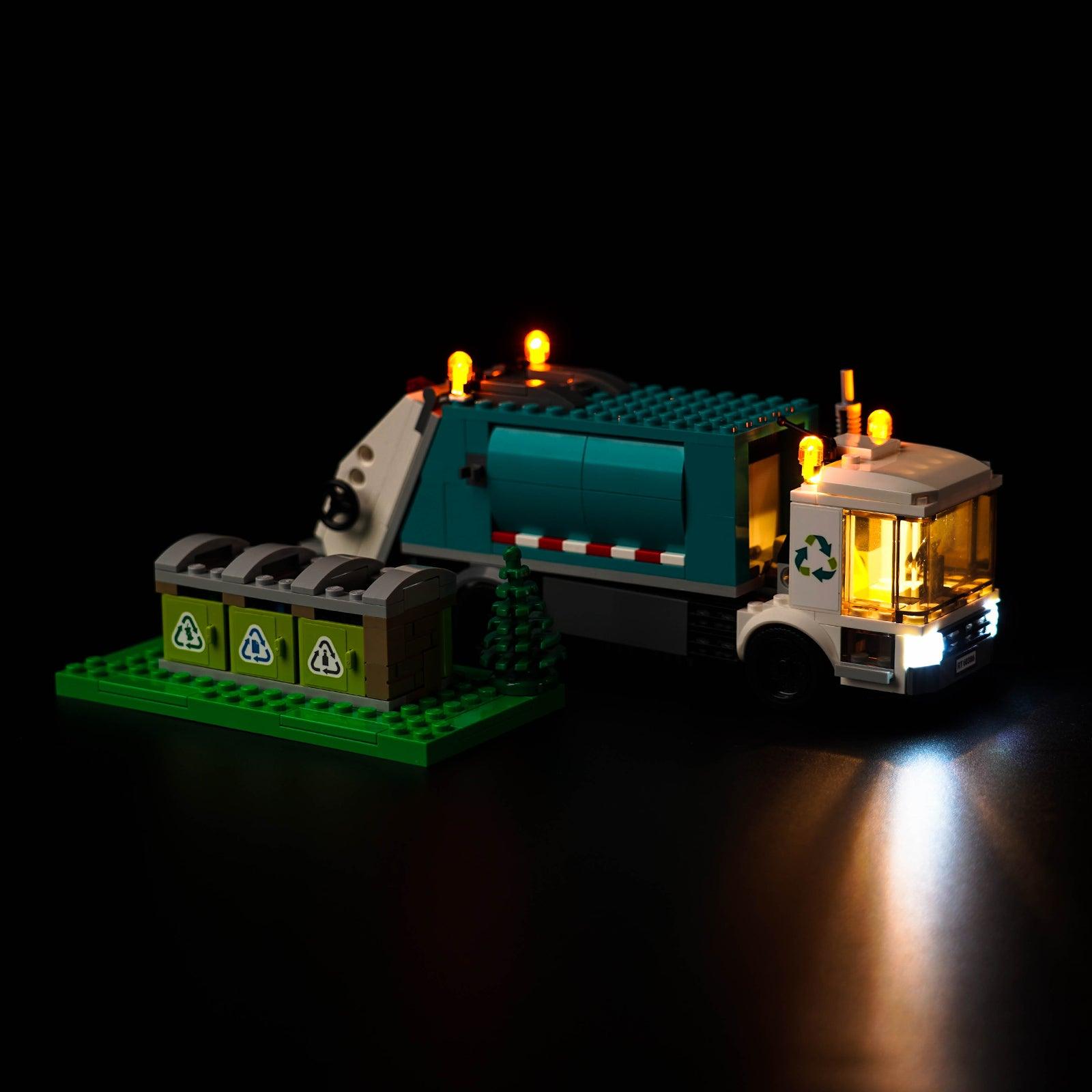 Best LED Light Kit for LEGO® City Recycling Truck 60386 - Compatible with LEGO Recycling Vehicle - DIY Lighting Upgrade for LEGO Models & Displays