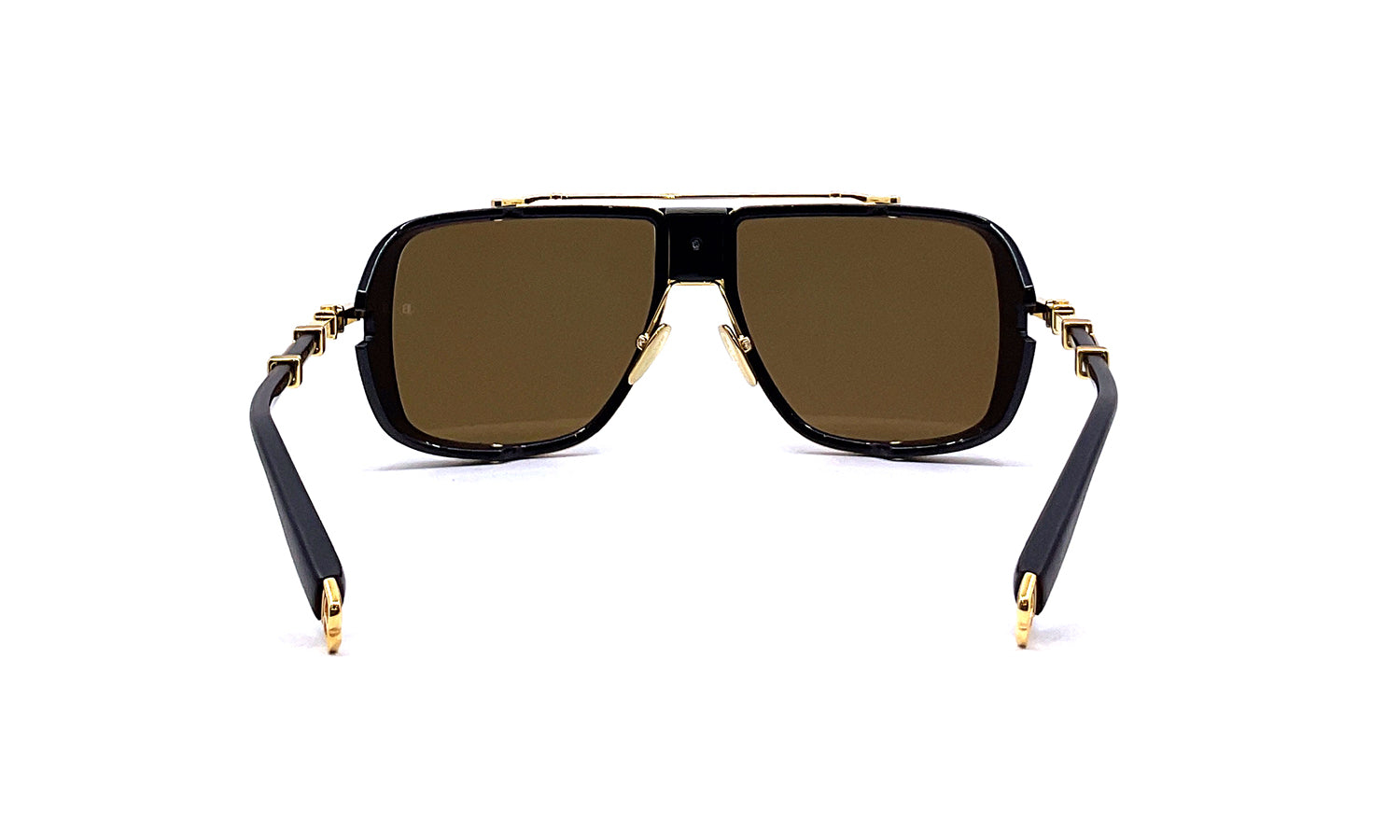 Balmain O.R. Limited Edition 18k Gold Plated Sunglasses (Gold/Black) - Luxury Fashion Accessory for Men & Women, Perfect for Outdoor Activities, Travel & Style Statement