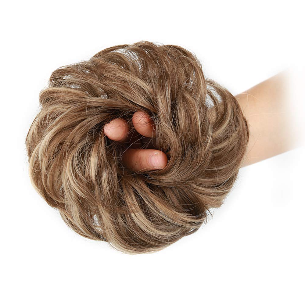 Curly Synthetic Messy Hair Bun Hair Scrunchies Extension - Perfect for Messy Bun Hairstyles, Ponytail Accessories & Everyday Hair Styling