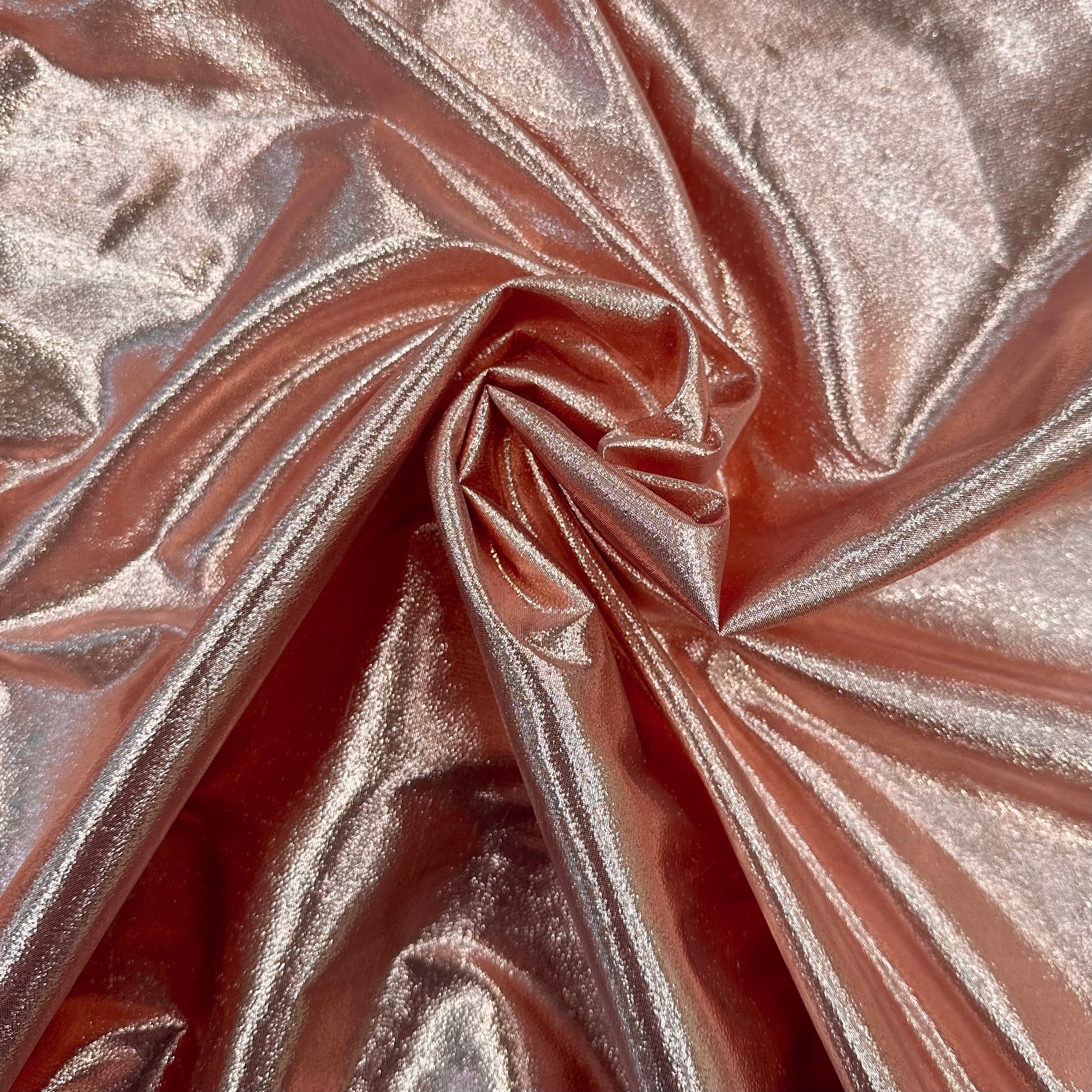 Lamé Rose Gold Fabric - Elegant Metallic Textile for Fashion, Costumes & Home Decor | Perfect for Evening Gowns, Party Outfits and DIY Crafts