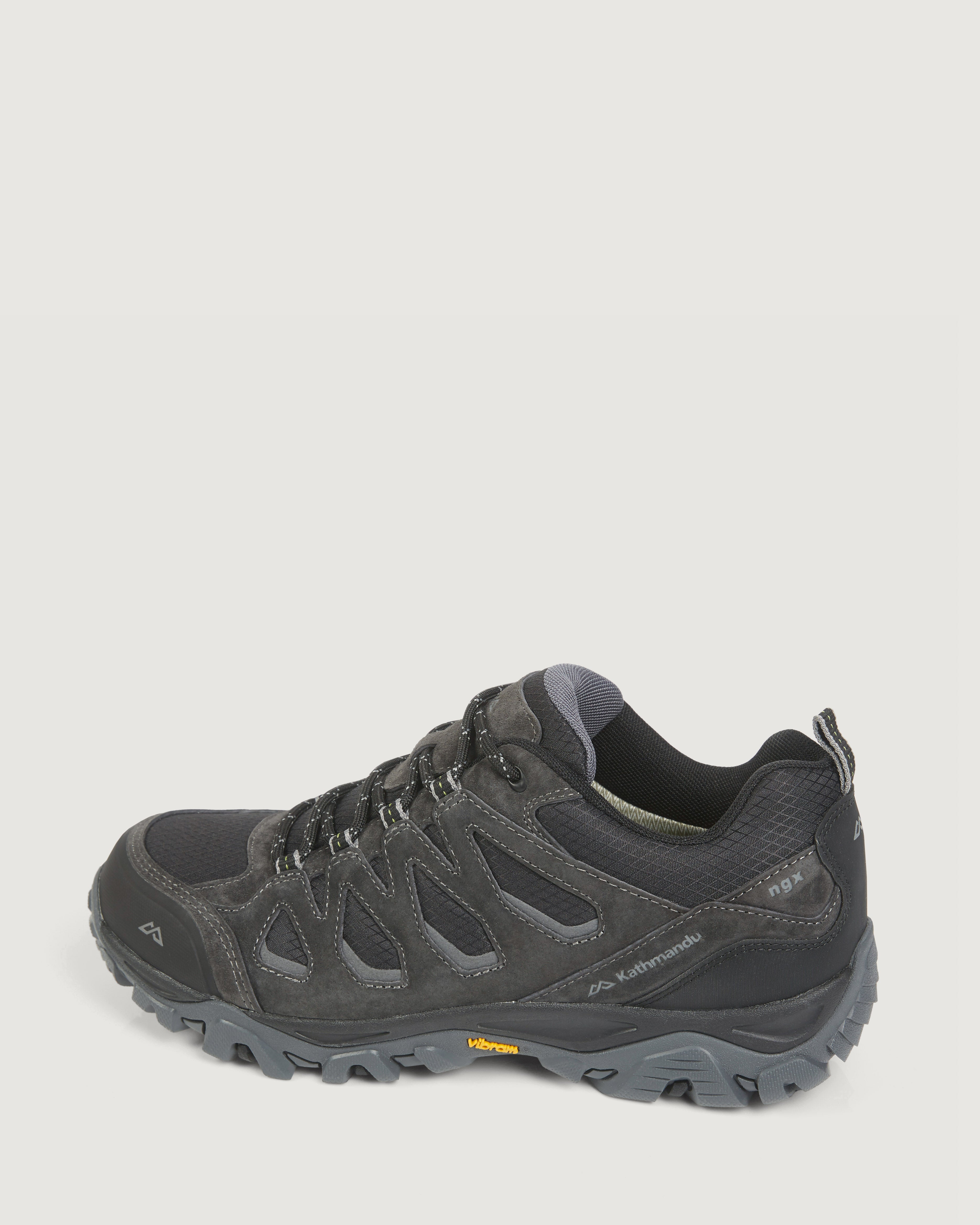 Waterproof Hiking Shoes for Men - Mornington Outdoor Trekking Boots in Black/Black Sea | Perfect for Mountain Climbing, Trail Running & Camping Adventures