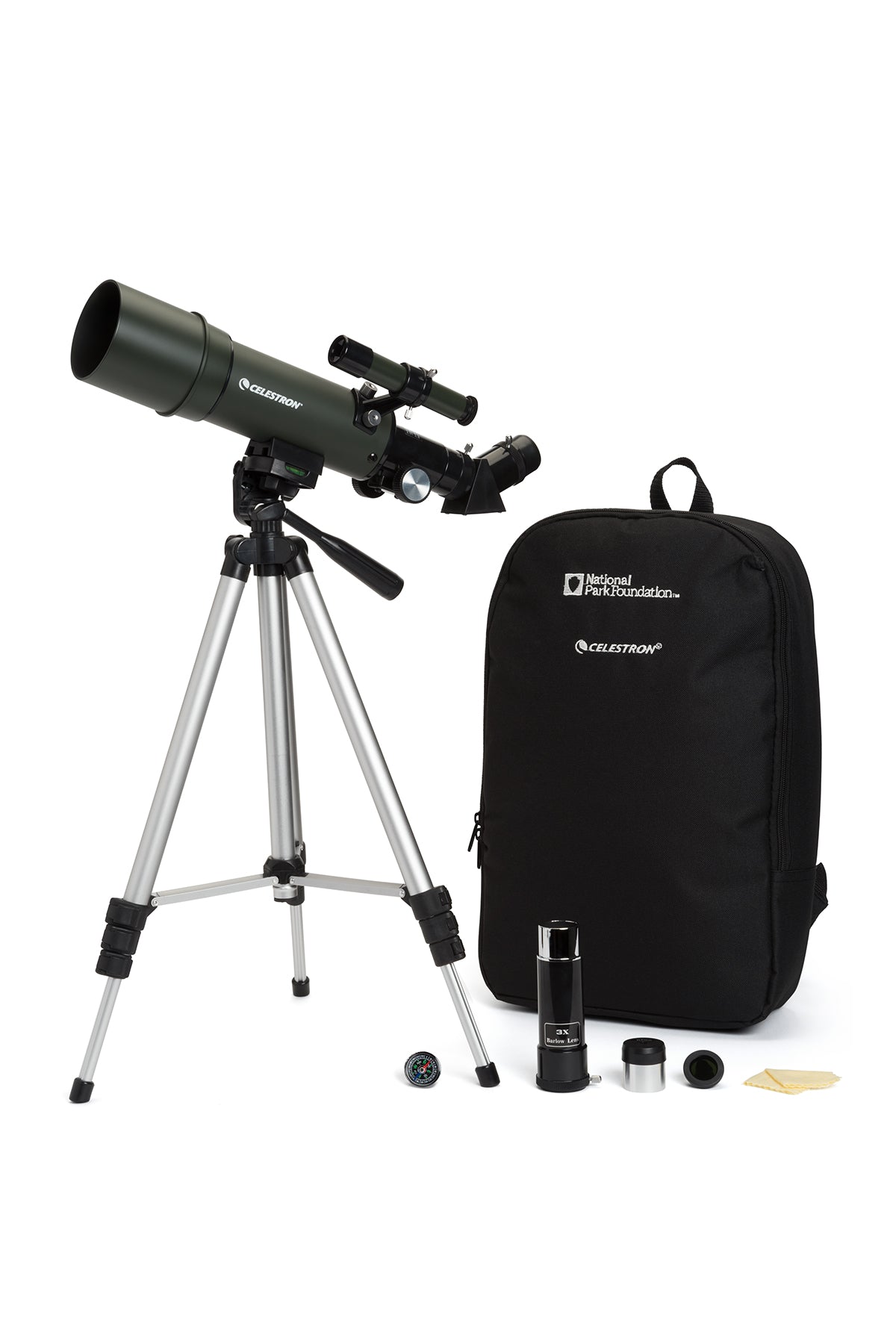 National Park Foundation Travel Scope 60 Telescope - Portable Compact Telescope for Adults & Kids - Perfect for Camping, Hiking, Bird Watching & Stargazing