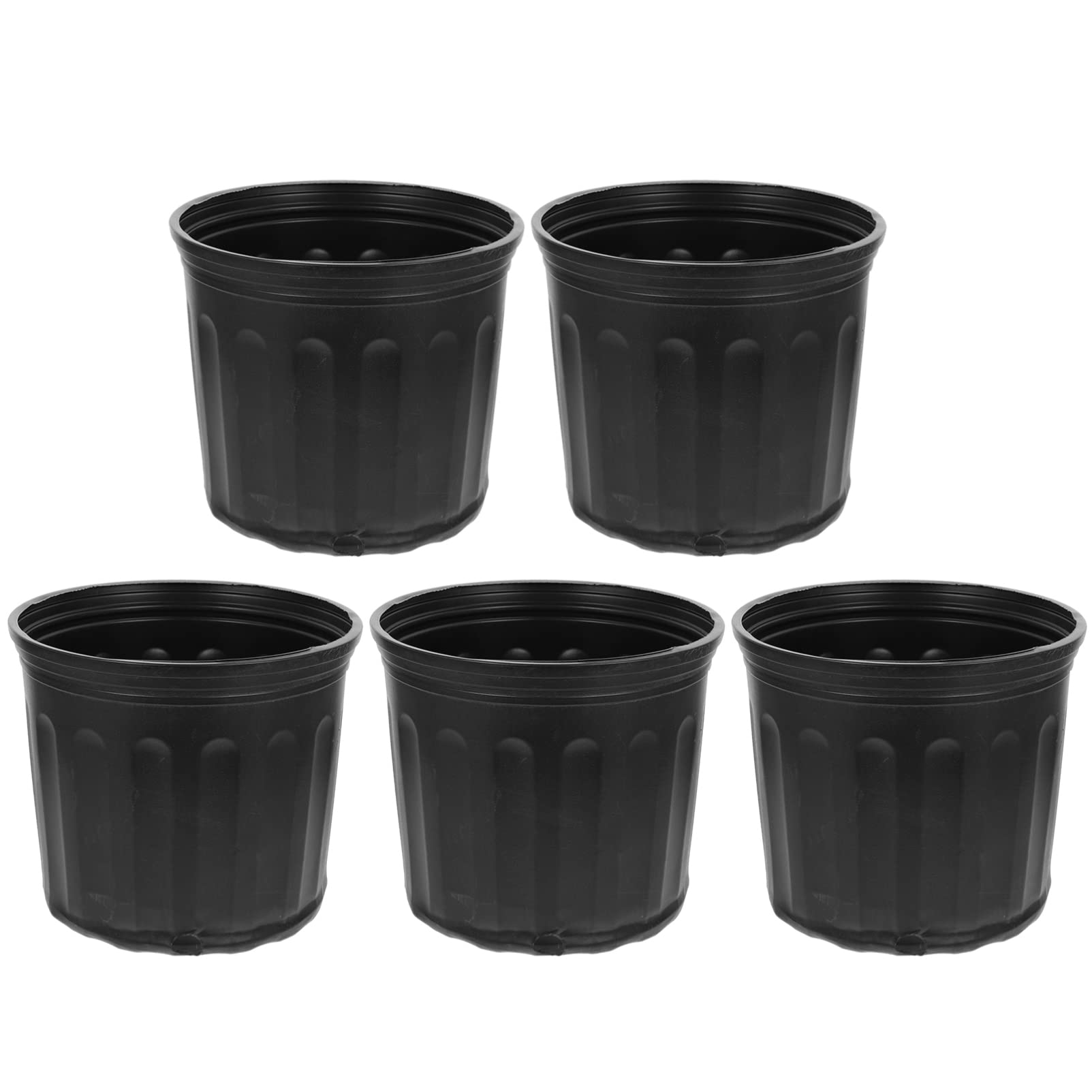 GANAZONO 5-Pack Root Control Flower Pots - Plant Nursery Containers for Seedlings, Flowers & Plants | Perfect for Indoor Gardening, Balcony Planters & Greenhouse Cultivation