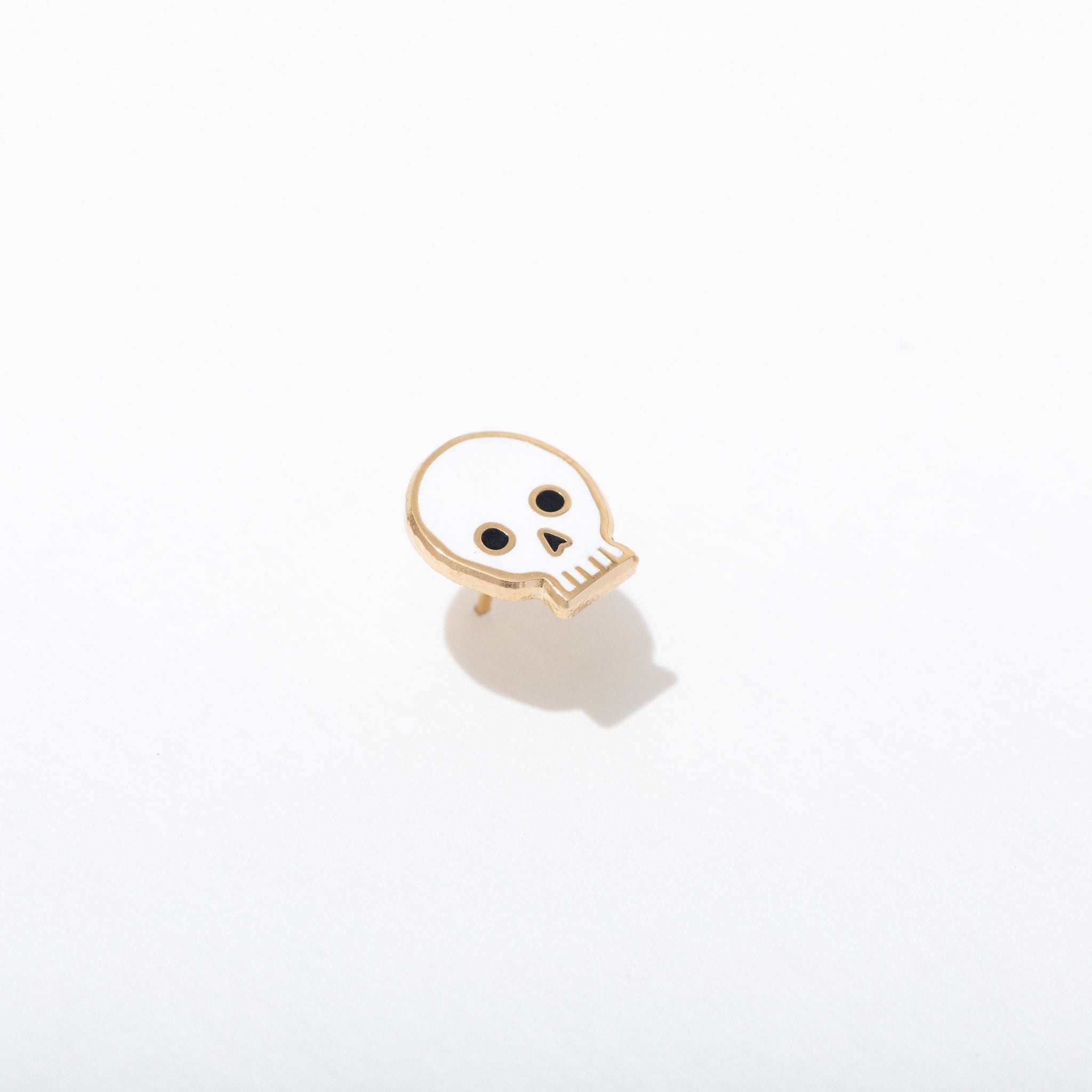 Gothic Skull Stud Earrings for Women - Punk Rock Spiked Earrings for Cartilage, Helix, Lobe Piercing - Perfect for Halloween, Gothic, Punk Fashion Accessories